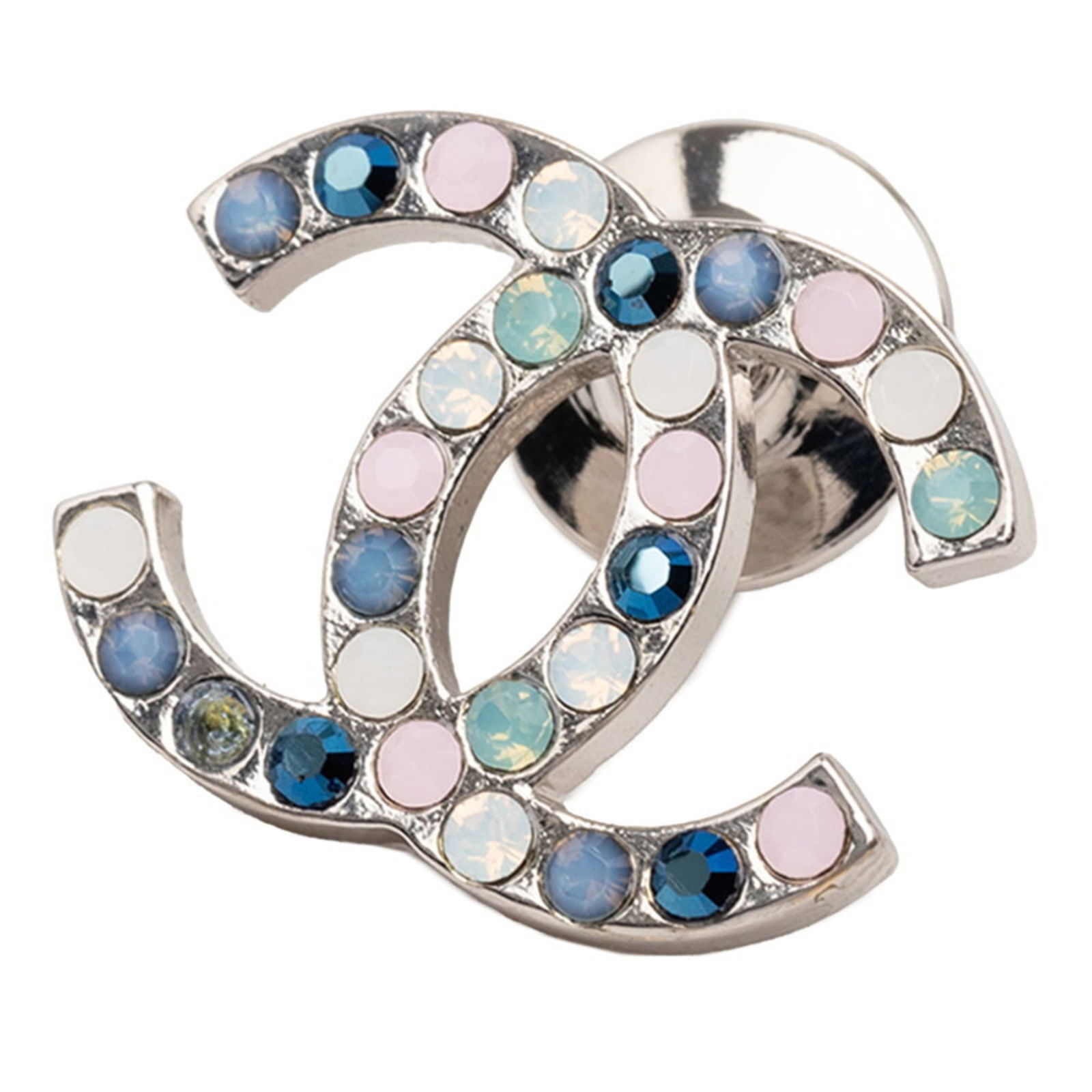 Metal Chanel Brooch: Metal Chanel Brooch This listing features Metal Chanel Brooch. Item specifics are provided below. Item Specifics: Brand: Chanel Type: Brooch Gender: Women Material: Metal Color: Multi-Color, Silver