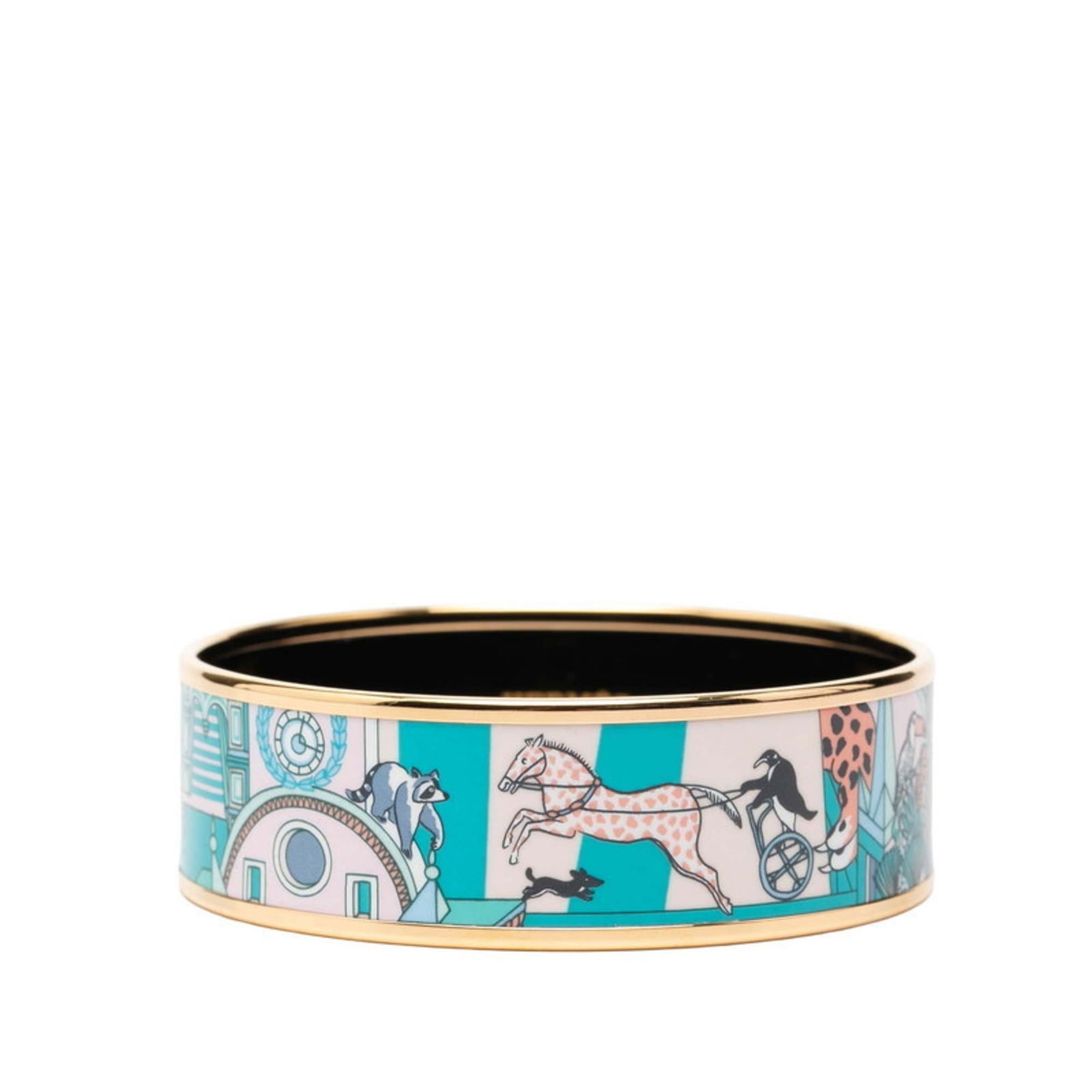 Bangle Hermes: Bangle Hermes This listing features Bangle Hermes. Item specifics are provided below. Item Specifics: Brand: Hermes Type: Bangle Gender: Women Color: Gold, Multi-Color Length: 18.5cm / 7.28'' Conditio