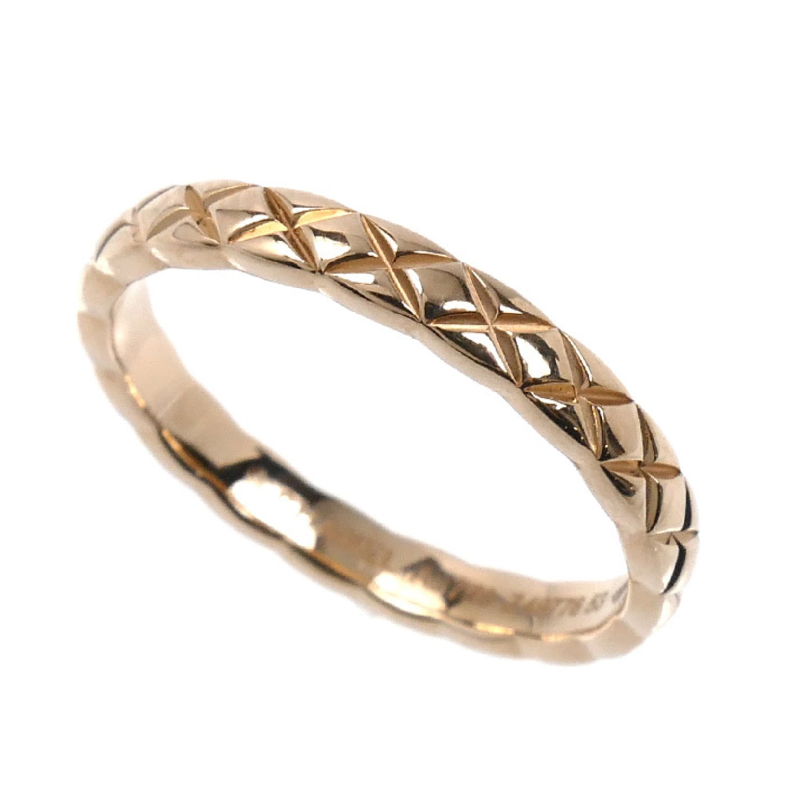 (18K) Chanel Band Ring Pink Gold (1 of 7)