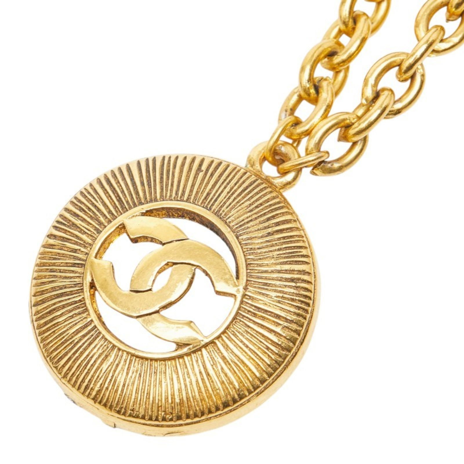 CHANEL - Chanel Coco Mark Chain Pendant Necklace - Gold Plated - Women's: CHANEL - Chanel Coco Mark Chain Pendant Necklace - Gold Plated - Women's This listing features CHANEL - Chanel Coco Mark Chain Pendant Necklace - Gold Plated - Women's. Item specifics are provided