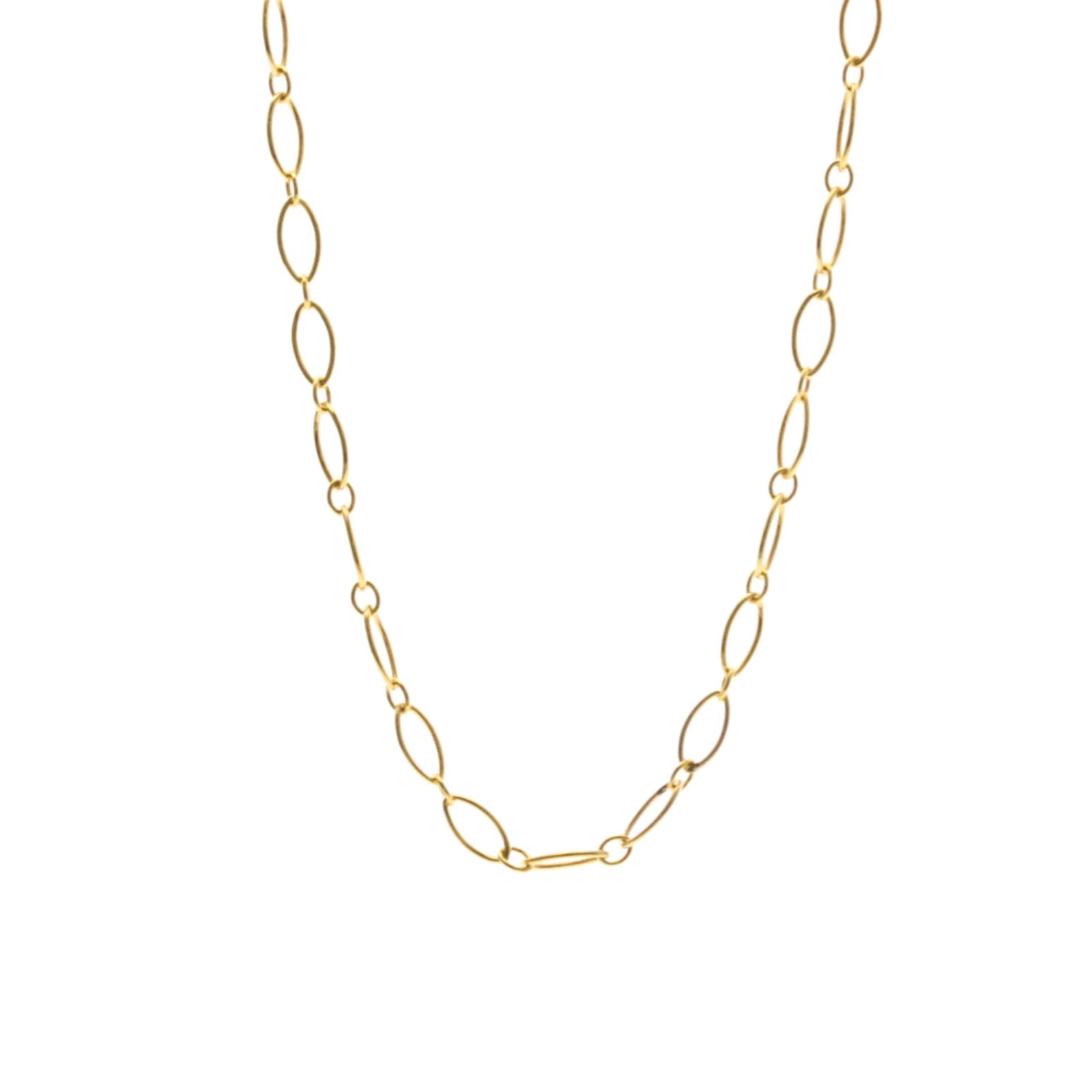 Men Fashion Pendant Necklace (Pink Gold) - Tiffany Oval Link Necklace Pink Gold (18K) No Stone Women: Men Fashion Pendant Necklace (Pink Gold) - Tiffany Oval Link Necklace Pink Gold (18K) No Stone Women This listing features Men Fashion Pendant Necklace (Pink Gold) - Tiffany Oval Link Necklace Pink