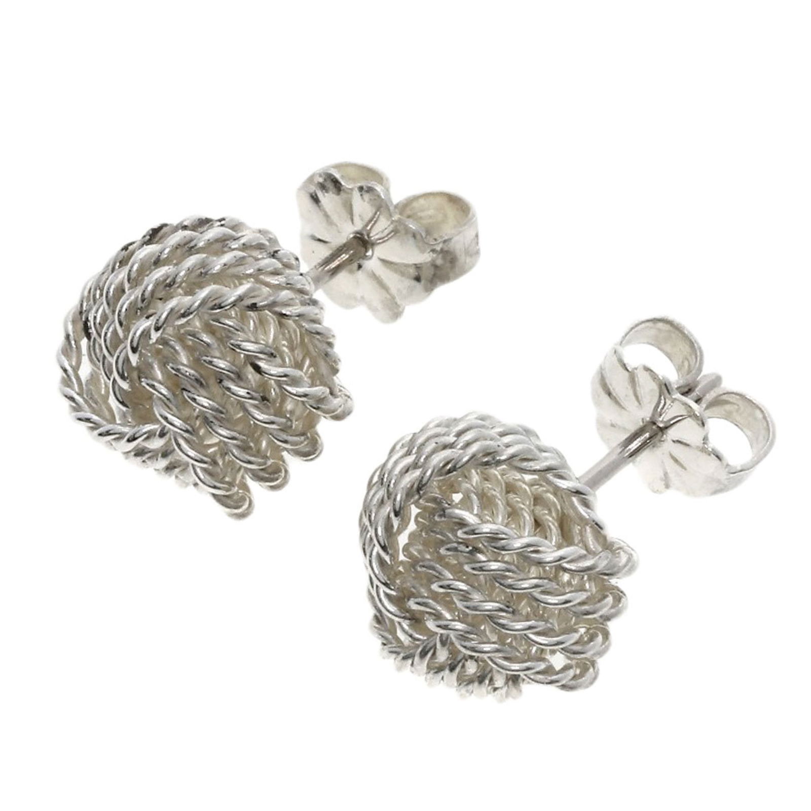 Silver Tiffany Stud Earrings (1 of 6)