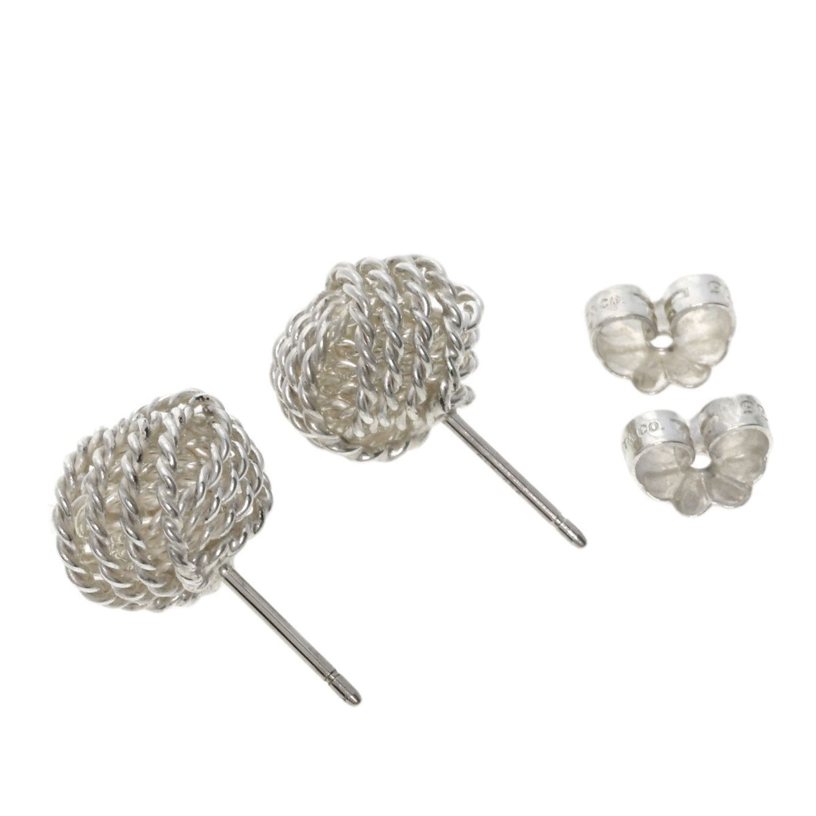 Silver Tiffany Stud Earrings - 2