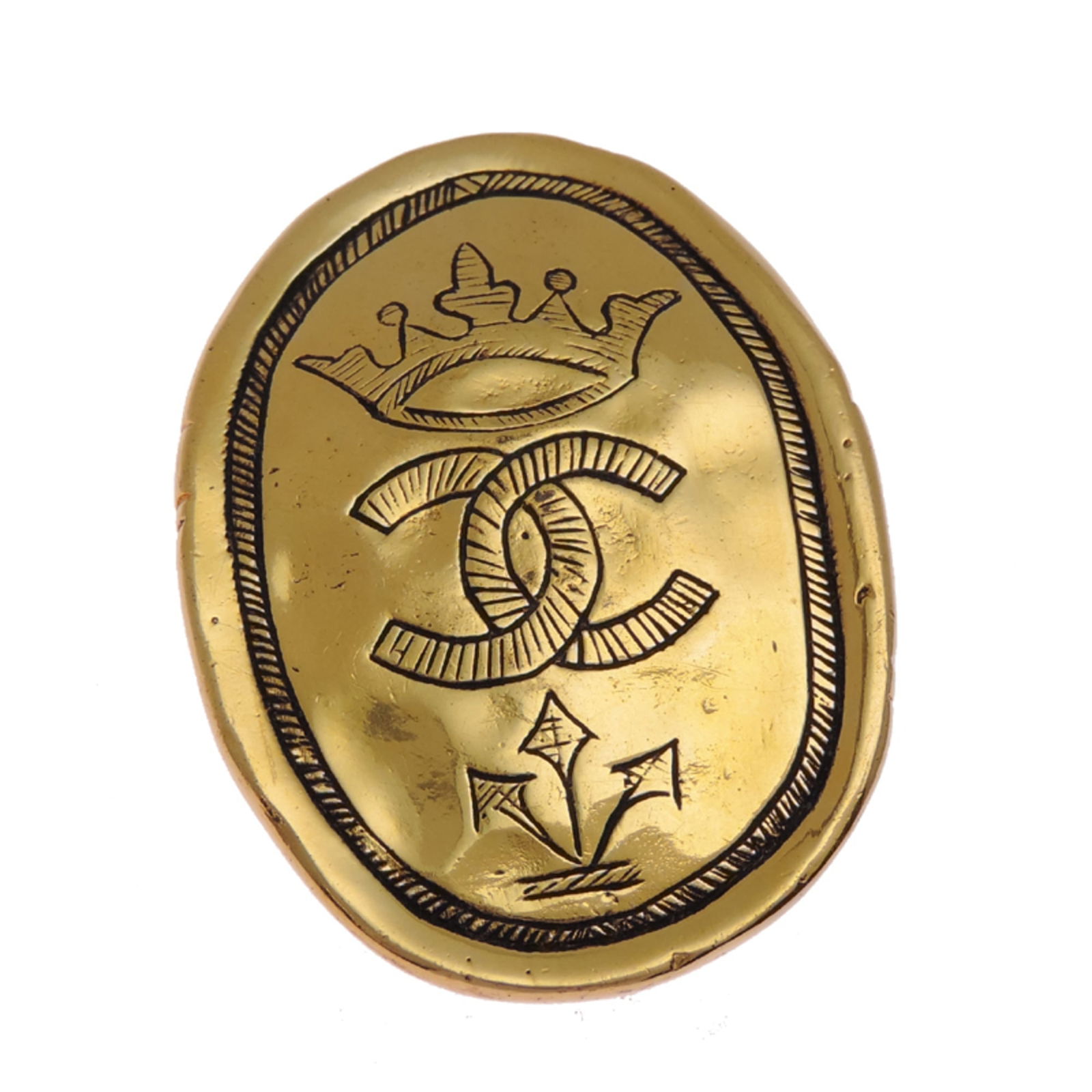 Plating Chanel Brooch Gold: Plating Chanel Brooch Gold This listing features Plating Chanel Brooch Gold. Item specifics are provided below. Item Specifics: Brand: Chanel Type: Brooch Gender: Men,Women Material: Gold Plating Size