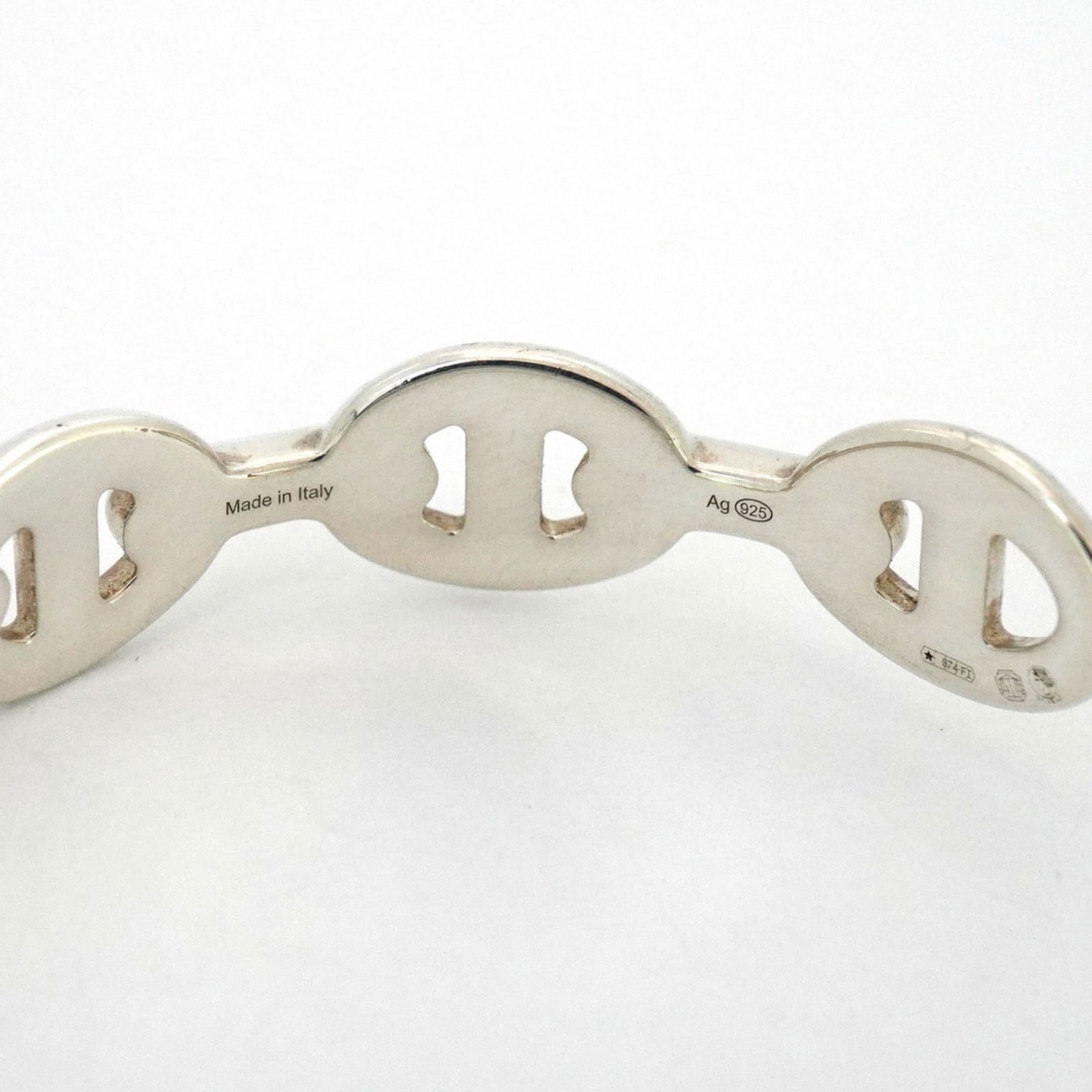 925 Hermes Bangle Silver - 6