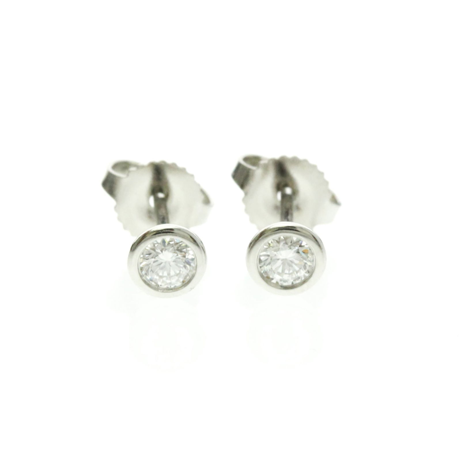 Platinum Tiffany Stud Earrings (1 of 8)