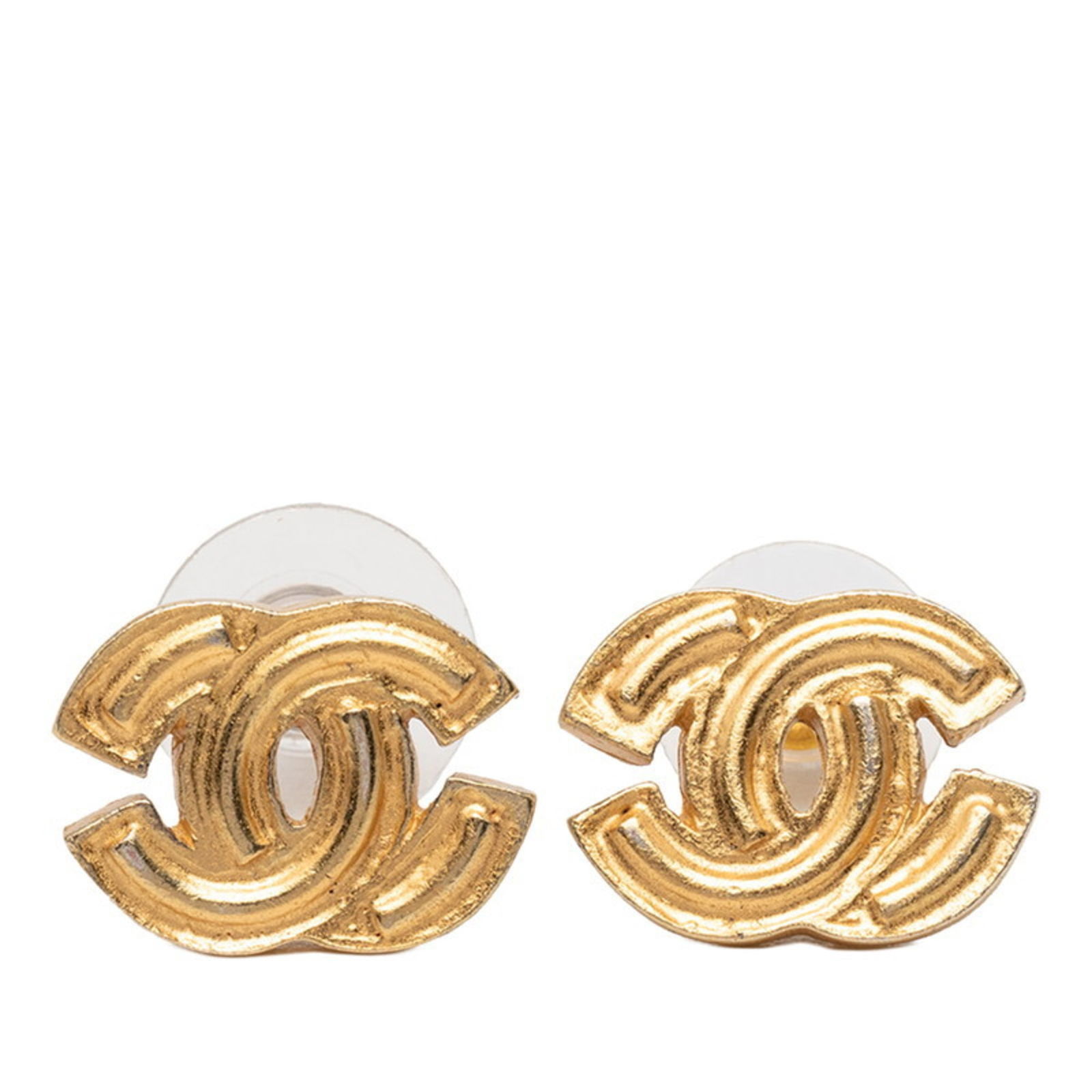 Earrings Chanel Stud: Earrings Chanel Stud This listing features Earrings Chanel Stud. Item specifics are provided below. Item Specifics: Brand: Chanel Type: Stud Earrings Gender: Women Color: Gold Size (Hxwxd): 11.80mm x
