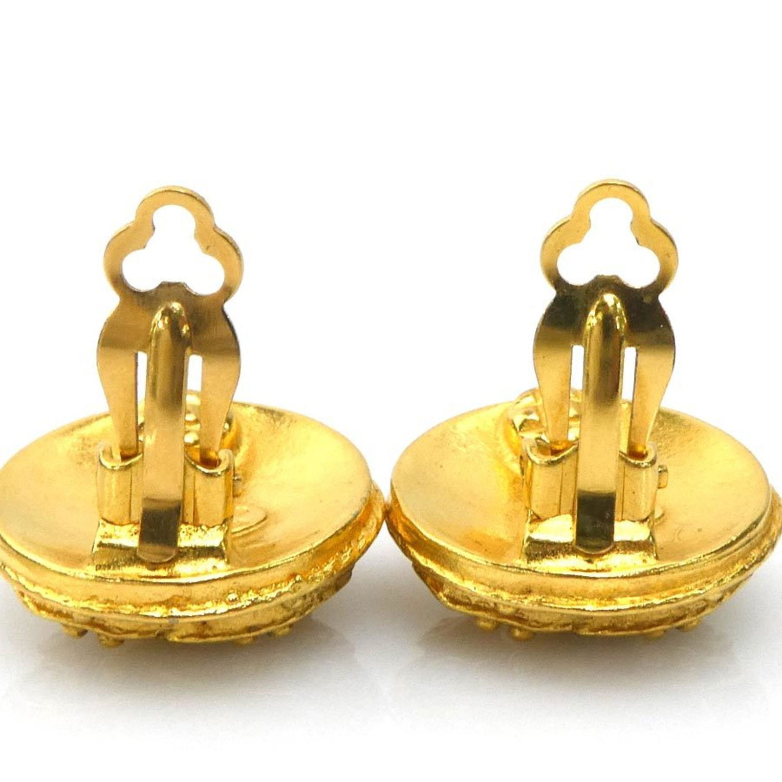 Metal Chanel Clip Earrings - 4