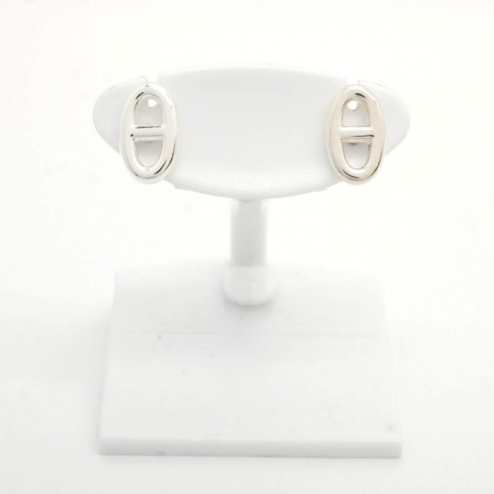 925 Hermes Stud Earrings Silver - 2