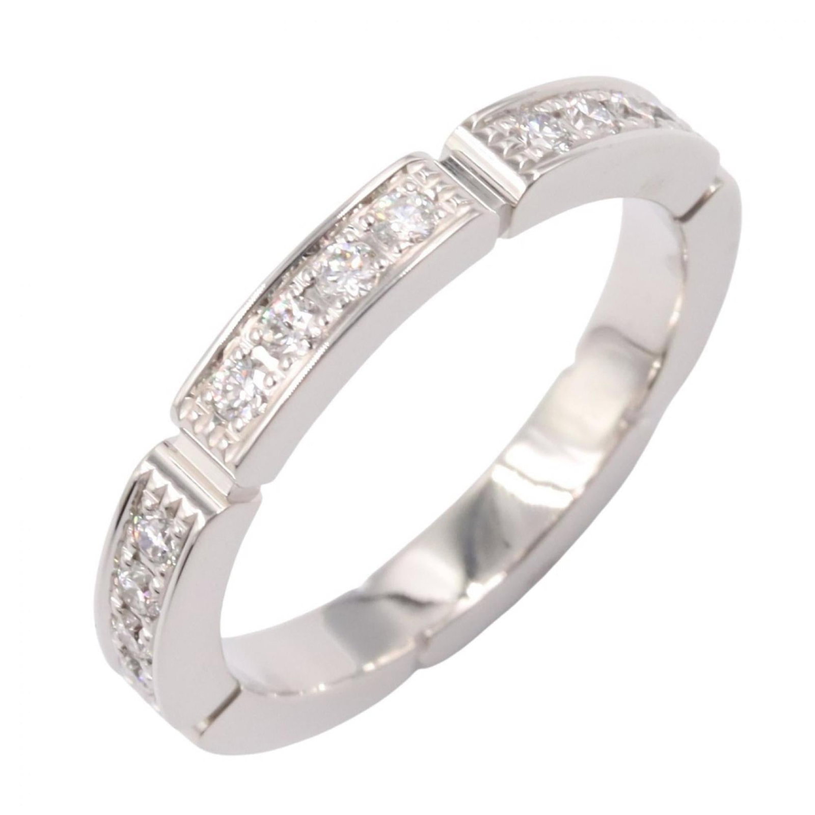 (18K) Cartier Band Ring White Gold (1 of 8)