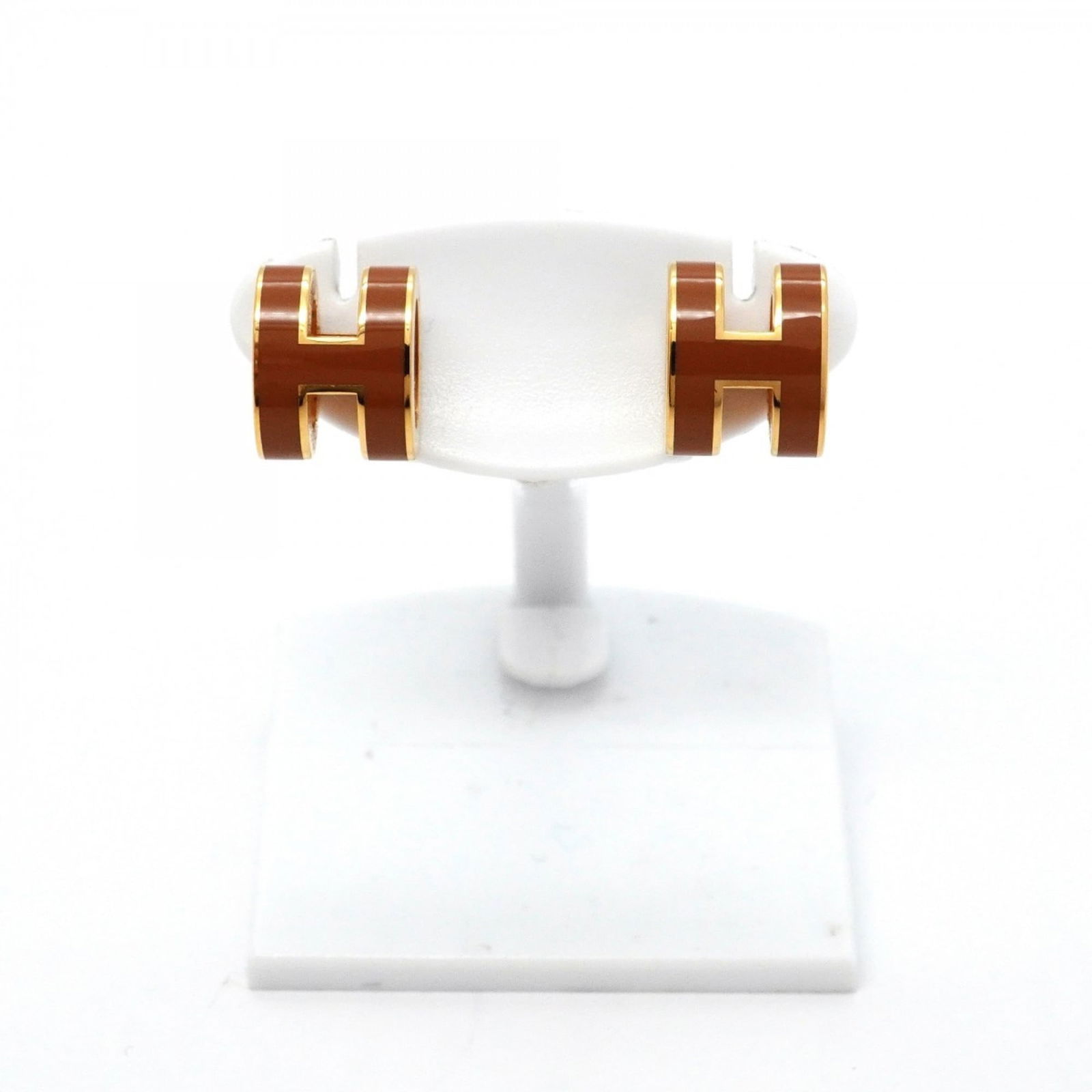 Plating Hermes Stud Earrings Gold - 2