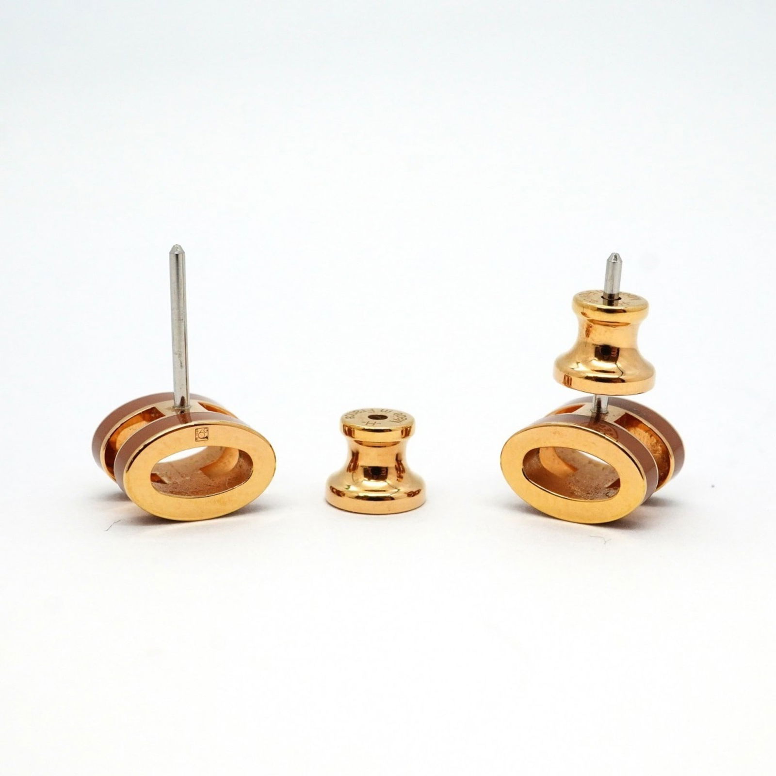 Plating Hermes Stud Earrings Gold - 3