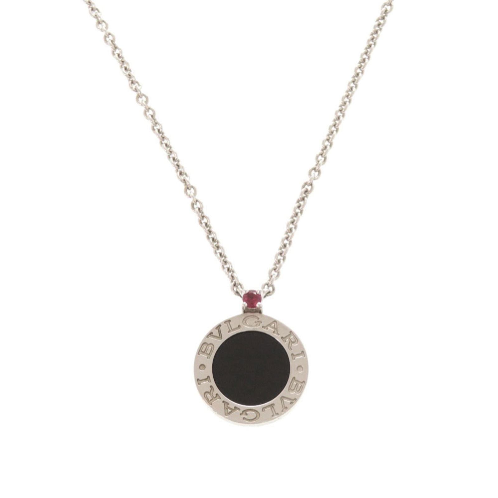 0973BVLGARI Excellent condition Bvlgari Save the Children 925 Sterling Silver Onyx Ruby Necklace: 0973BVLGARI Excellent condition Bvlgari Save the Children 925 Sterling Silver Onyx Ruby Necklace This listing features 0973BVLGARI Excellent condition Bvlgari Save the Children 925 Sterling Silver