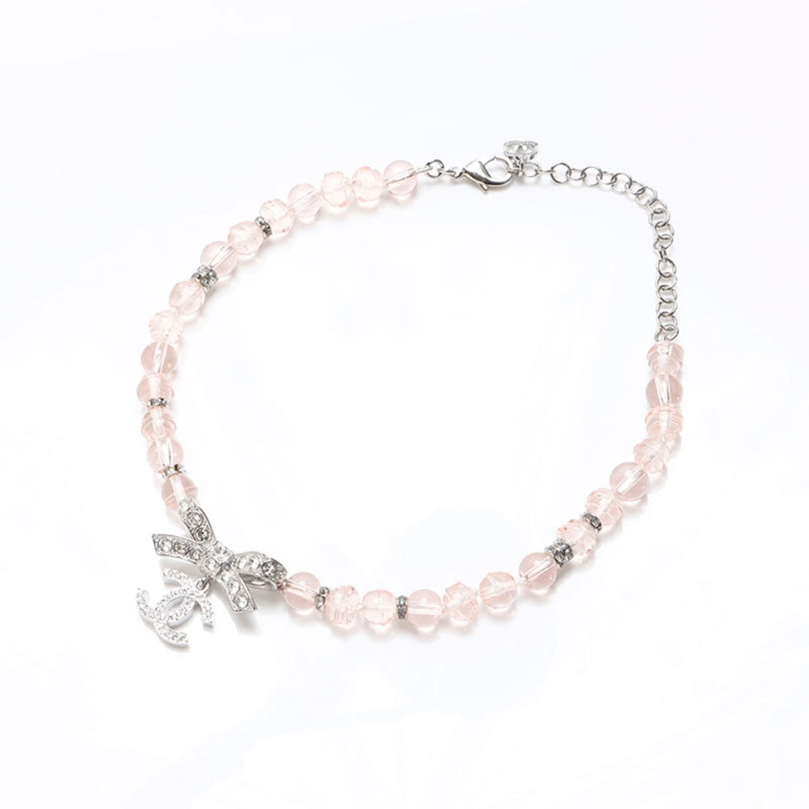 WS13292 CHANEL B23S Coco Mark Rhinestone Ribbon Necklace in Silver: WS13292 CHANEL B23S Coco Mark Rhinestone Ribbon Necklace in Silver This listing features WS13292 CHANEL B23S Coco Mark Rhinestone Ribbon Necklace in Silver. Item specifics are provided below. Item