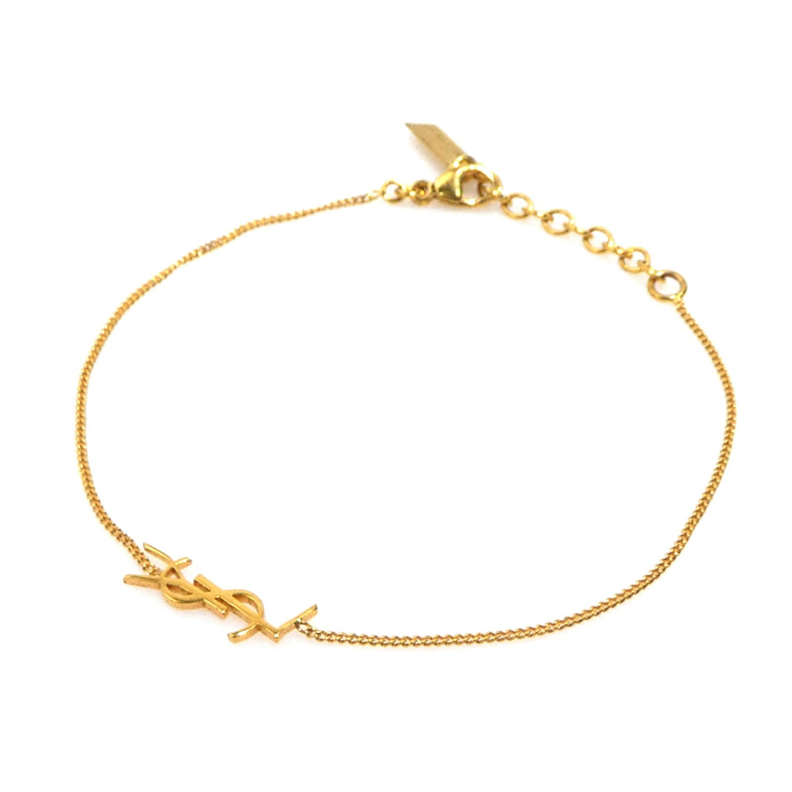 Metal Saint Laurent Charm Bracelet: Metal Saint Laurent Charm Bracelet This listing features Metal Saint Laurent Charm Bracelet. Item specifics are provided below. Item Specifics: Brand: Saint Laurent Type: Charm Bracelet Gender: