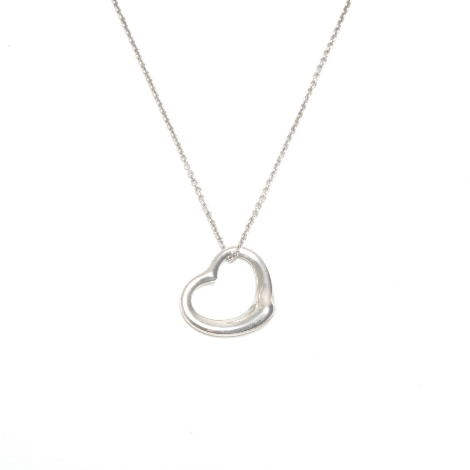 WS24576 Tiffany & Co. Open Heart 925 Sterling Silver Necklace: WS24576 Tiffany & Co. Open Heart 925 Sterling Silver Necklace This listing features WS24576 Tiffany & Co. Open Heart 925 Sterling Silver Necklace. Item specifics are provided below. Item Specifics: