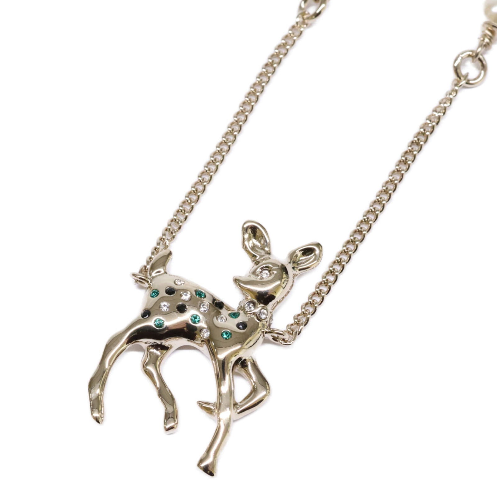 Women's - CHANEL G26C Bambi Coco Mark Rhinestone and Imitation Pearl Necklace - Gold: Women's - CHANEL G26C Bambi Coco Mark Rhinestone and Imitation Pearl Necklace - Gold This listing features Women's - CHANEL G26C Bambi Coco Mark Rhinestone and Imitation Pearl Necklace - Gold. Item