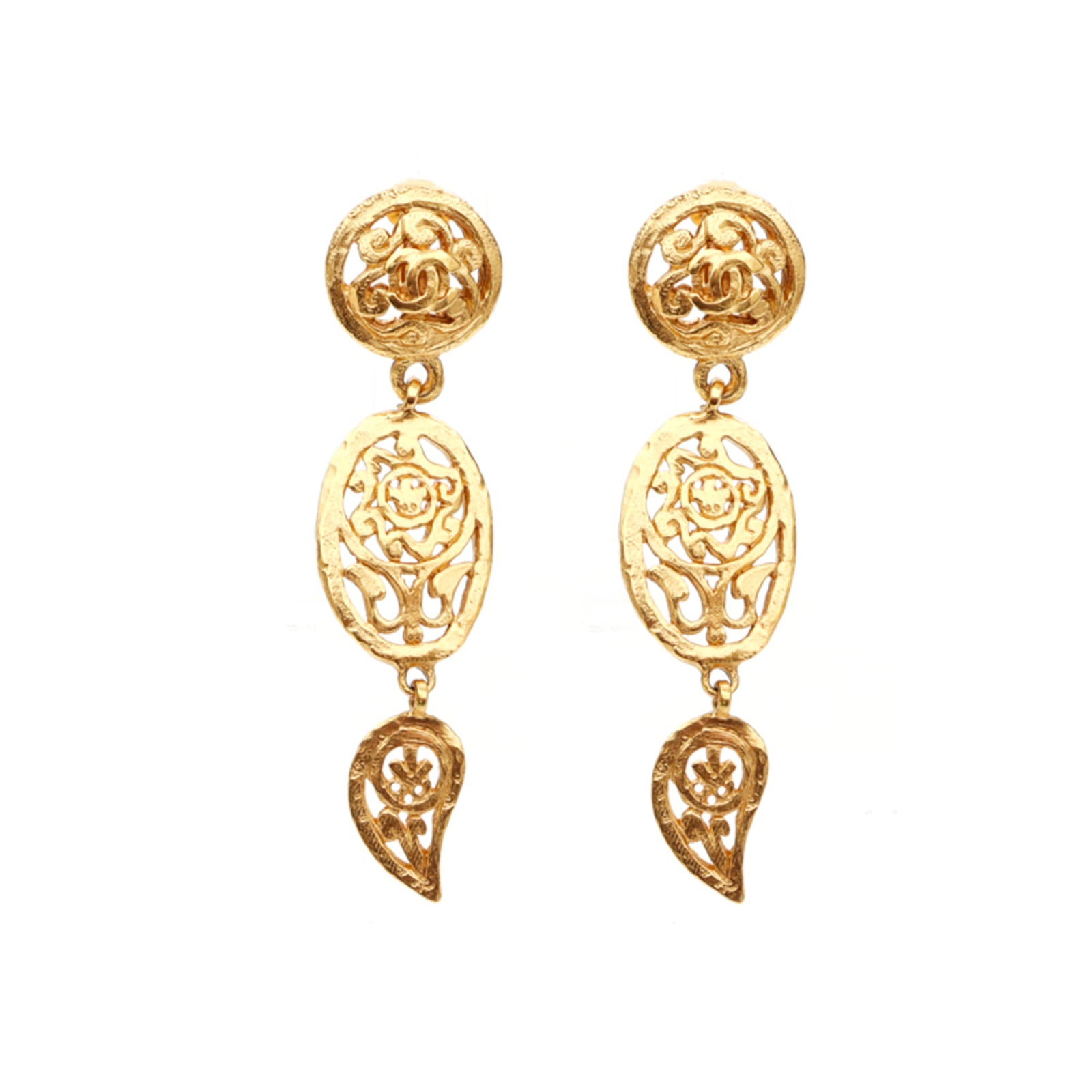 Earrings Chanel Clip: Earrings Chanel Clip This listing features Earrings Chanel Clip. Item specifics are provided below. Item Specifics: Brand: Chanel Type: Clip Earrings Gender: Women Color: Gold Size (Hxwxd): 70.00mm x