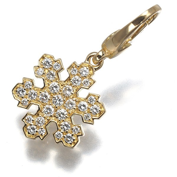 Gold Bvlgari Pendant Diamond Snowflake Charm 18K 750 Yellow: Gold Bvlgari Pendant Diamond Snowflake Charm 18K 750 Yellow This listing features Gold Bvlgari Pendant Diamond Snowflake Charm 18K 750 Yellow. Item specifics are provided below. Item Specifics: