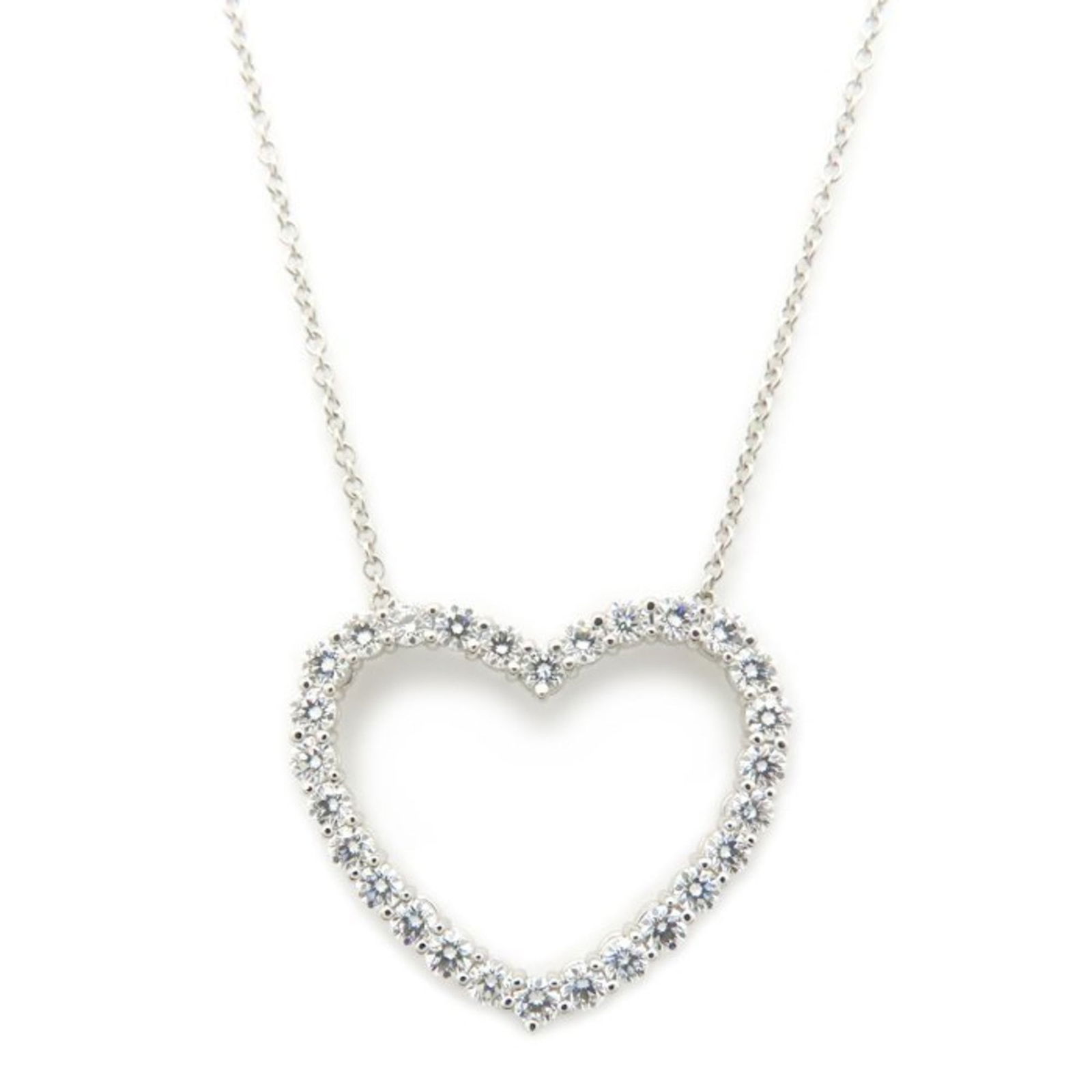 295164 - TIFFANY & Co. Tiffany Open Heart Necklace with Diamonds - Pt950 - Women's: 295164 - TIFFANY & Co. Tiffany Open Heart Necklace with Diamonds - Pt950 - Women's This listing features 295164 - TIFFANY & Co. Tiffany Open Heart Necklace with Diamonds - Pt950 - Women's. Item