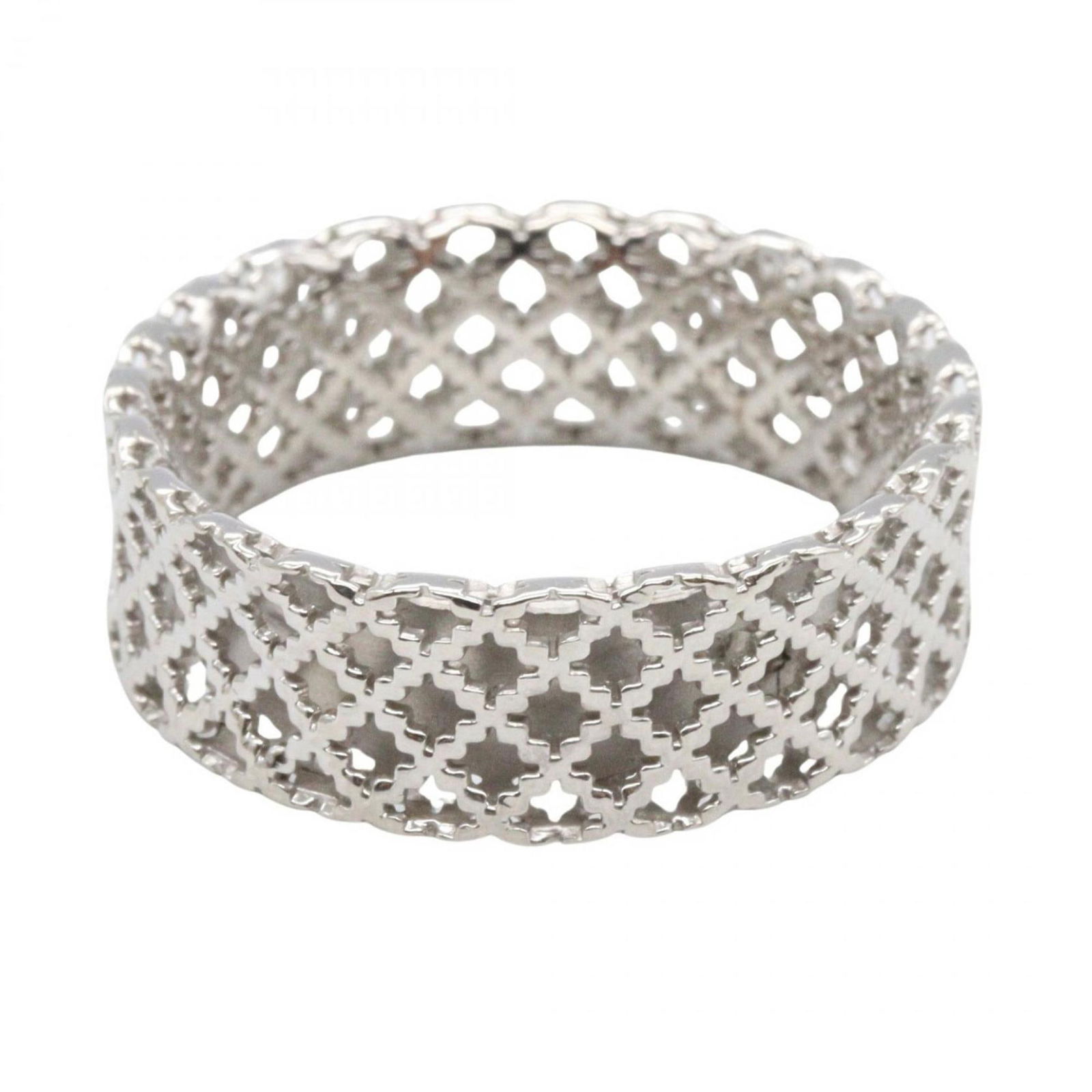 (18K) Gucci Band Ring White Gold - 3
