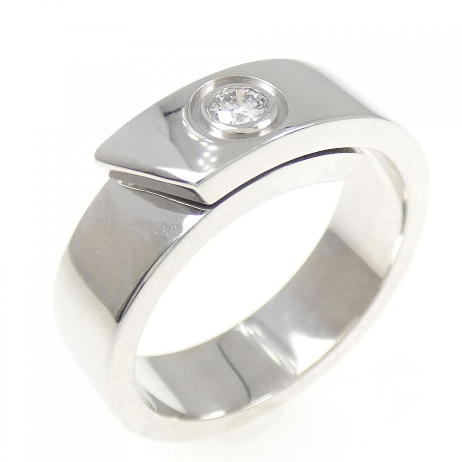 (18K) Cartier Band Ring White Gold (1 of 5)