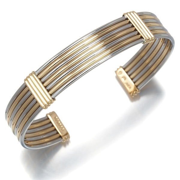 Steel Cartier Bracelet Bicolor Bangle Cuff 18K 750 Yellow Gold/ Stainless: Steel Cartier Bracelet Bicolor Bangle Cuff 18K 750 Yellow Gold/ Stainless This listing features Steel Cartier Bracelet Bicolor Bangle Cuff 18K 750 Yellow Gold/ Stainless. Item specifics are provided b