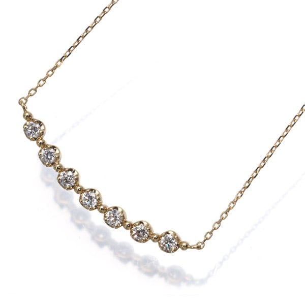 Gold Vendome Necklace Diamond 0.15Ct 18K 750 Yellow (1 of 4)