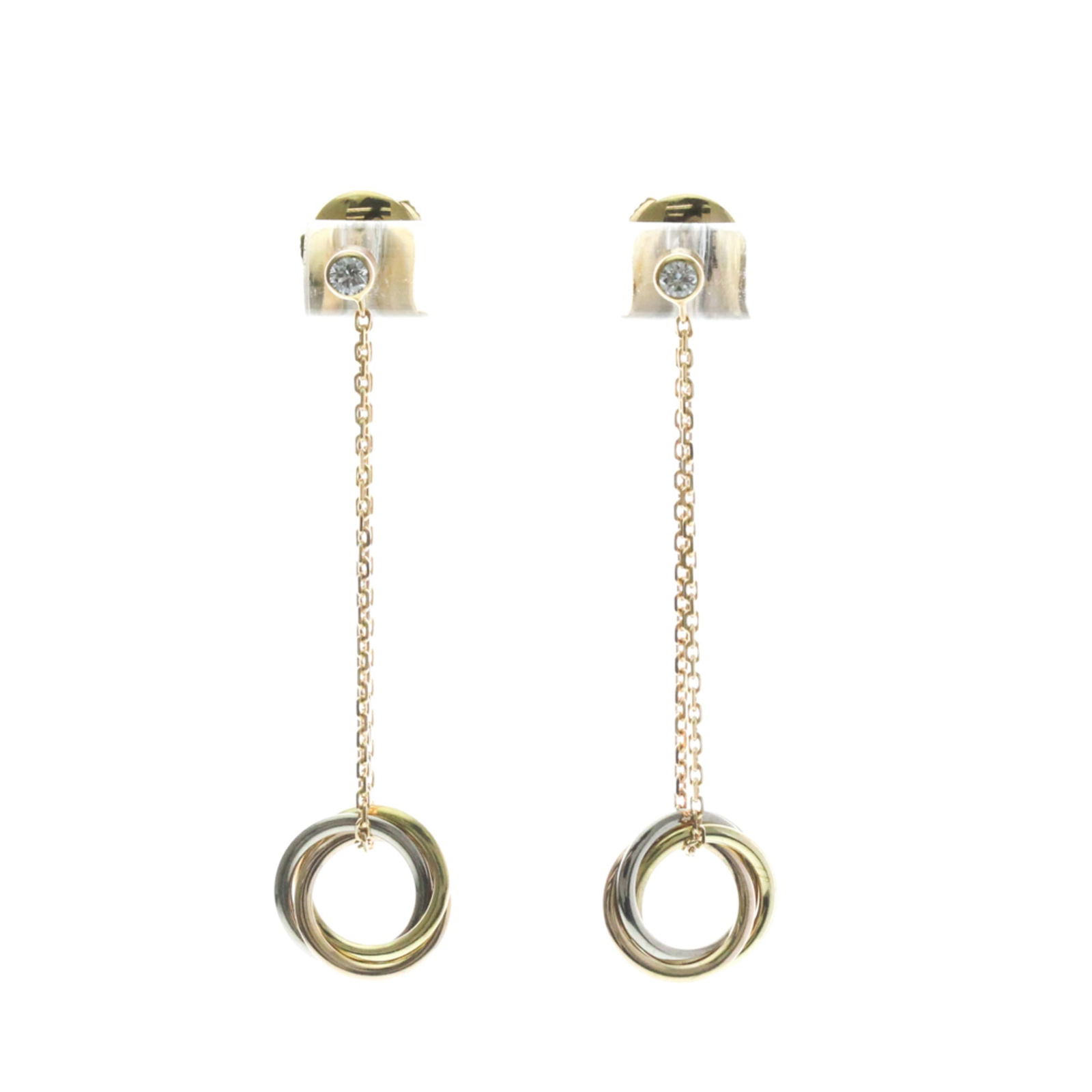 Yellow Gold (18K) - Cartier Drop Earrings Pink Gold (18K) - White Gold (18K) (1 of 11)