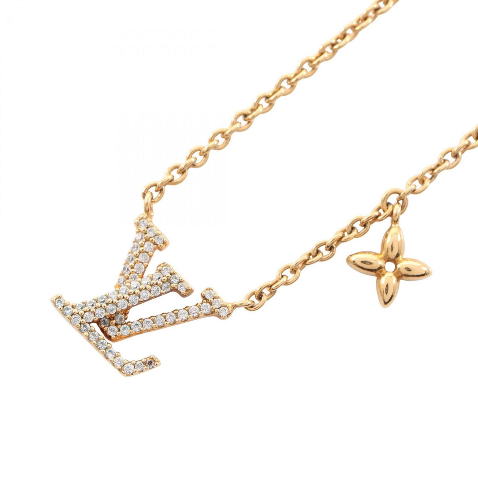 Gold and Clear - Louis Vuitton Collier LV Iconic Necklace - Gold-Plated with Rhinestones - Women's: Gold and Clear - Louis Vuitton Collier LV Iconic Necklace - Gold-Plated with Rhinestones - Women's This listing features Gold and Clear - Louis Vuitton Collier LV Iconic Necklace - Gold-Plated with