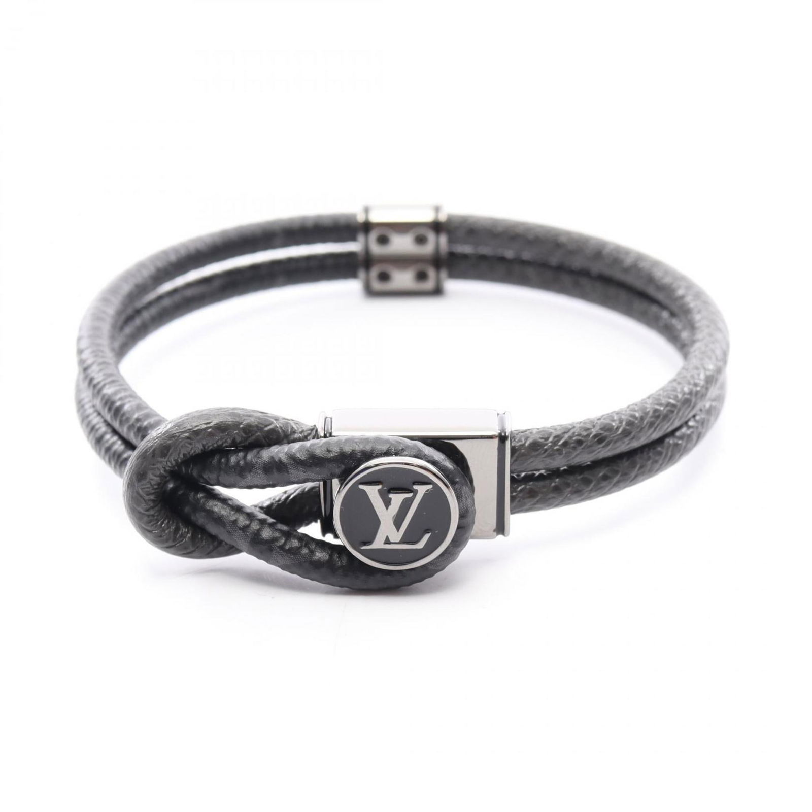 Stainless Steel - Louis Vuitton Charm Bracelet Monogram Eclipse: Stainless Steel - Louis Vuitton Charm Bracelet Monogram Eclipse This listing features Stainless Steel - Louis Vuitton Charm Bracelet Monogram Eclipse. Item specifics are provided below. Item Specifics