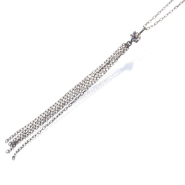 Platinum Diamond 0.10Ct Fringe Necklace 900 850 (1 of 4)