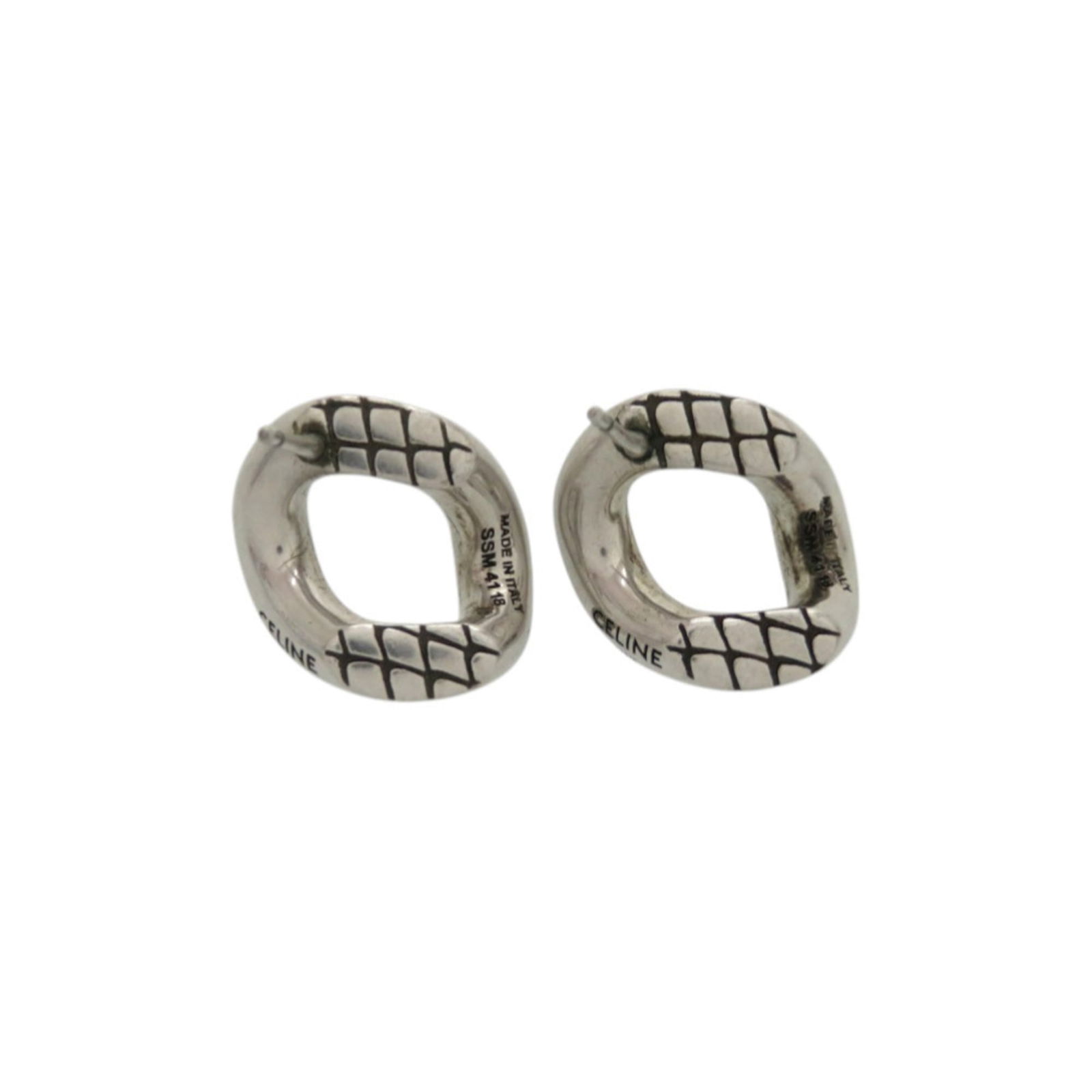 Metal Celine Stud Earrings - 3