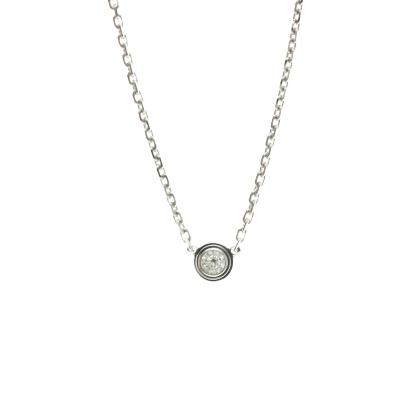 Men Fashion Pendant Necklace (Silver) - Cartier D'Amour Necklace XS White Gold (18K) Diamond Women: Men Fashion Pendant Necklace (Silver) - Cartier D'Amour Necklace XS White Gold (18K) Diamond Women This listing features Men Fashion Pendant Necklace (Silver) - Cartier D'Amour Necklace XS White Gold