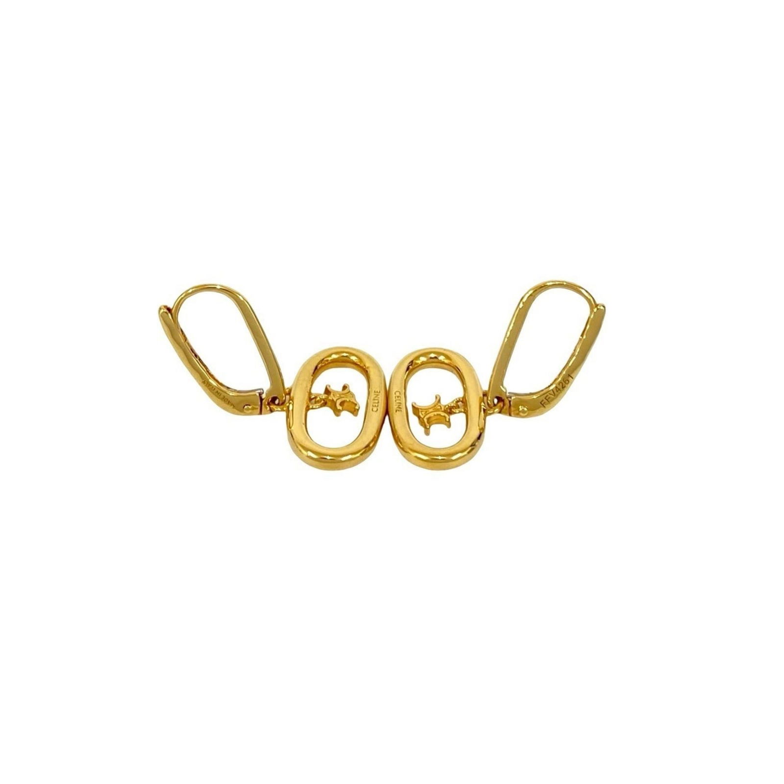 Plating Celine Stud Earrings Gold - 5