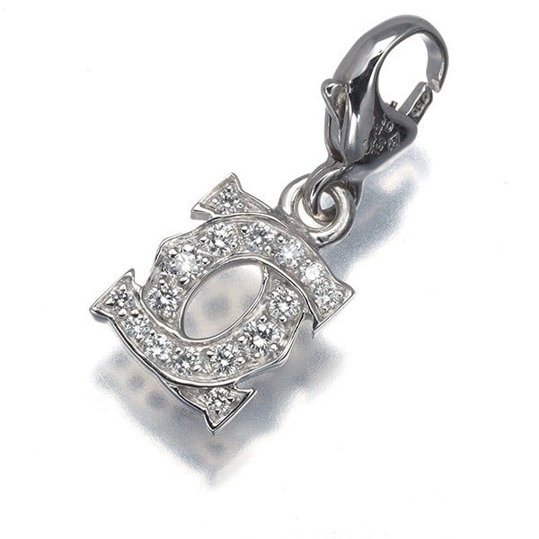 Gold Cartier Pendant Diamond Entrelaces Baby Charm 18K 750 White: Gold Cartier Pendant Diamond Entrelaces Baby Charm 18K 750 White This listing features Gold Cartier Pendant Diamond Entrelaces Baby Charm 18K 750 White. Item specifics are provided below. Item