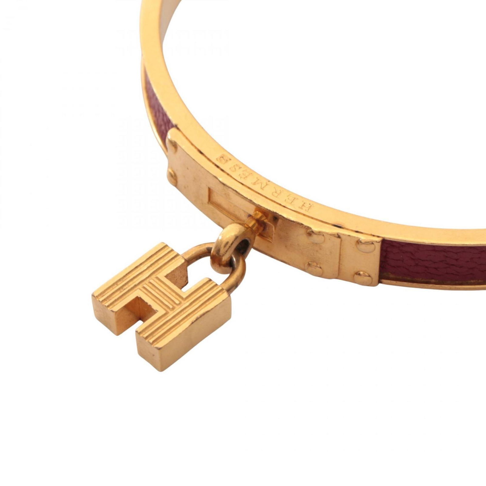 Leather - Hermes Bangle Gold Plating - 3