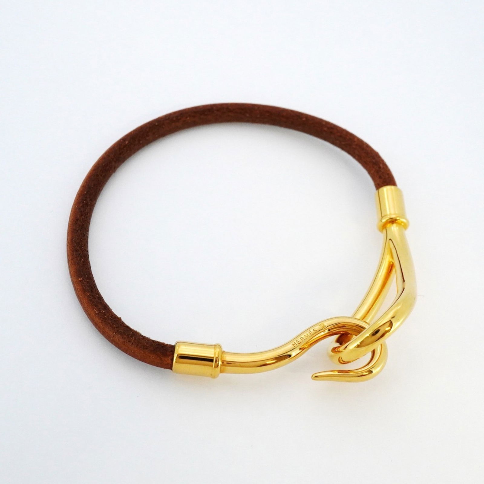 Leather - Hermes Charm Bracelet Gold Plating - 2