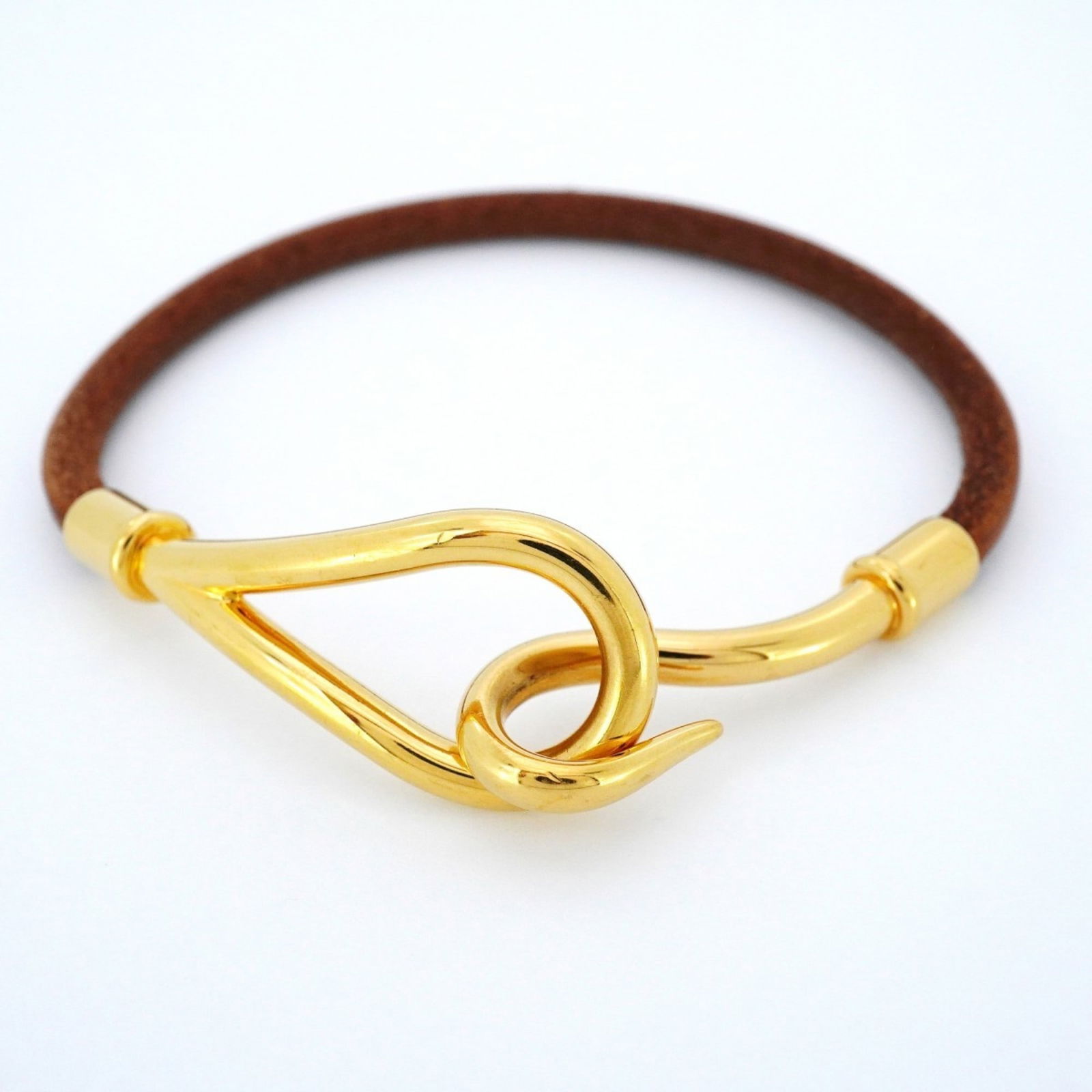 Leather - Hermes Charm Bracelet Gold Plating - 4