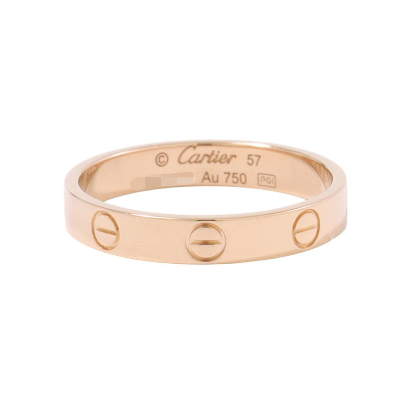 B4085200 - Cartier Mini Love Ring - Small Model - 18K Pink Gold - Ring Size 57: B4085200 - Cartier Mini Love Ring - Small Model - 18K Pink Gold - Ring Size 57 This listing features B4085200 - Cartier Mini Love Ring - Small Model - 18K Pink Gold - Ring Size 57. Item specifics are