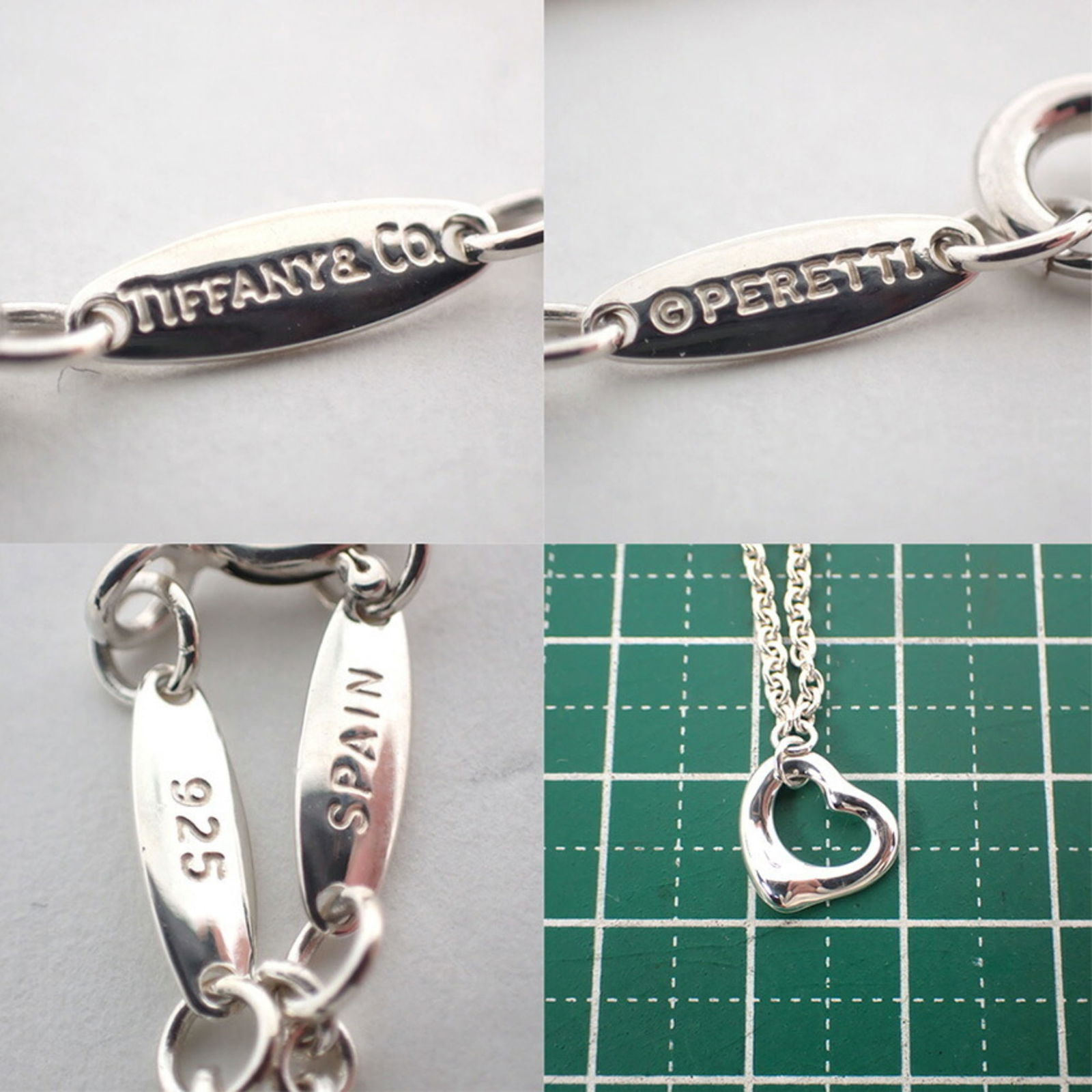 925 Tiffany Charm Bracelet Sterling Silver - 9