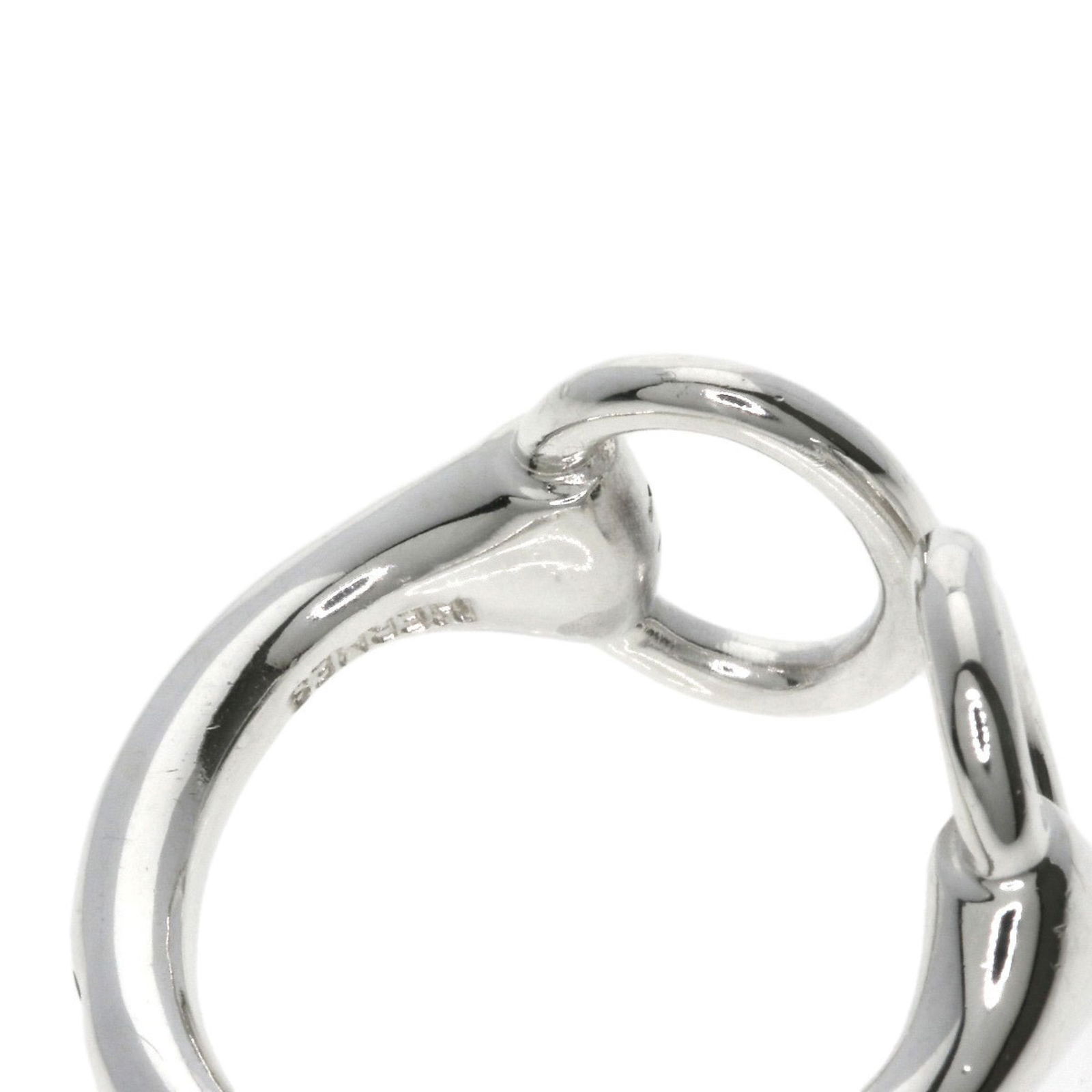 Silver Hermes Band Ring - 10