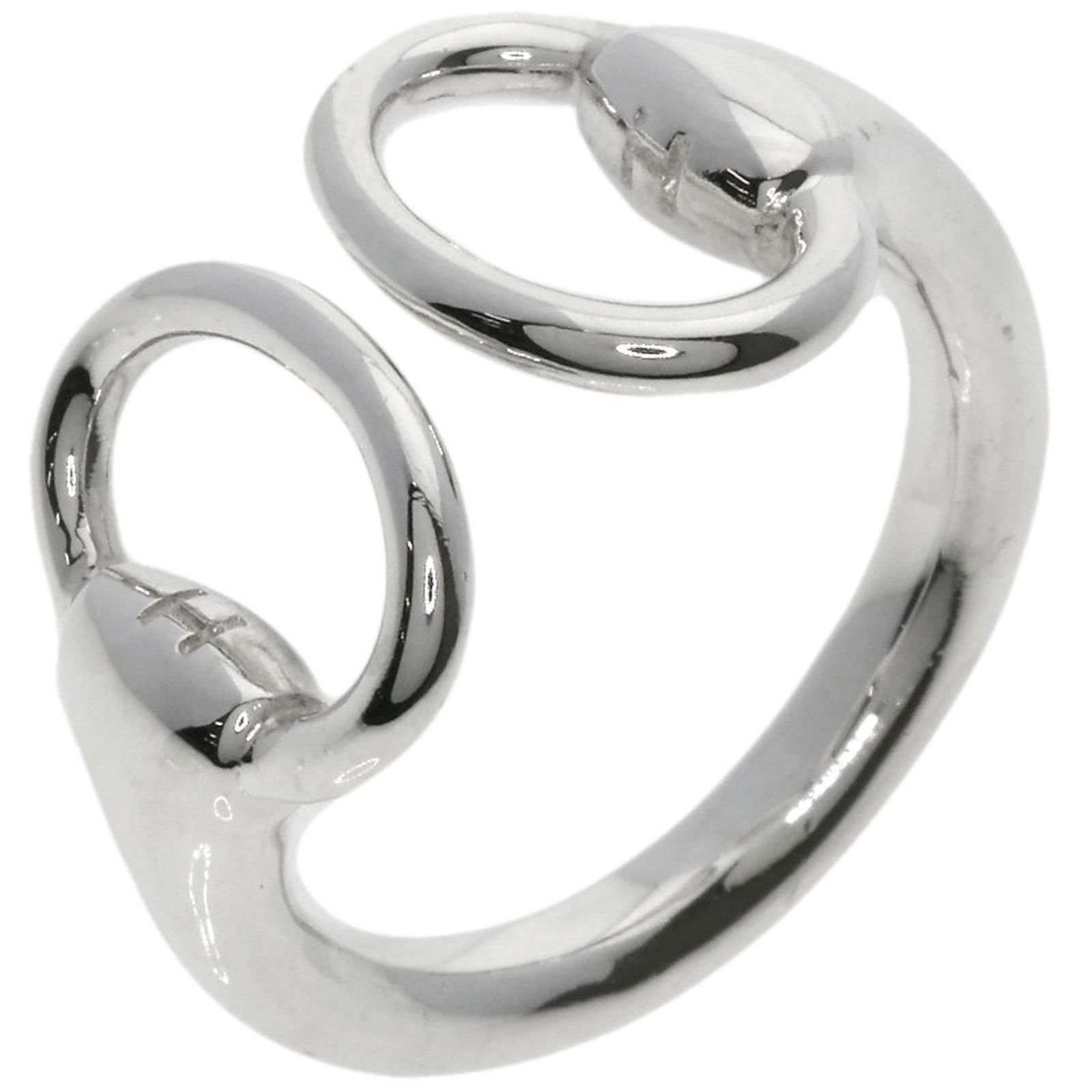 Silver Hermes Band Ring - 2