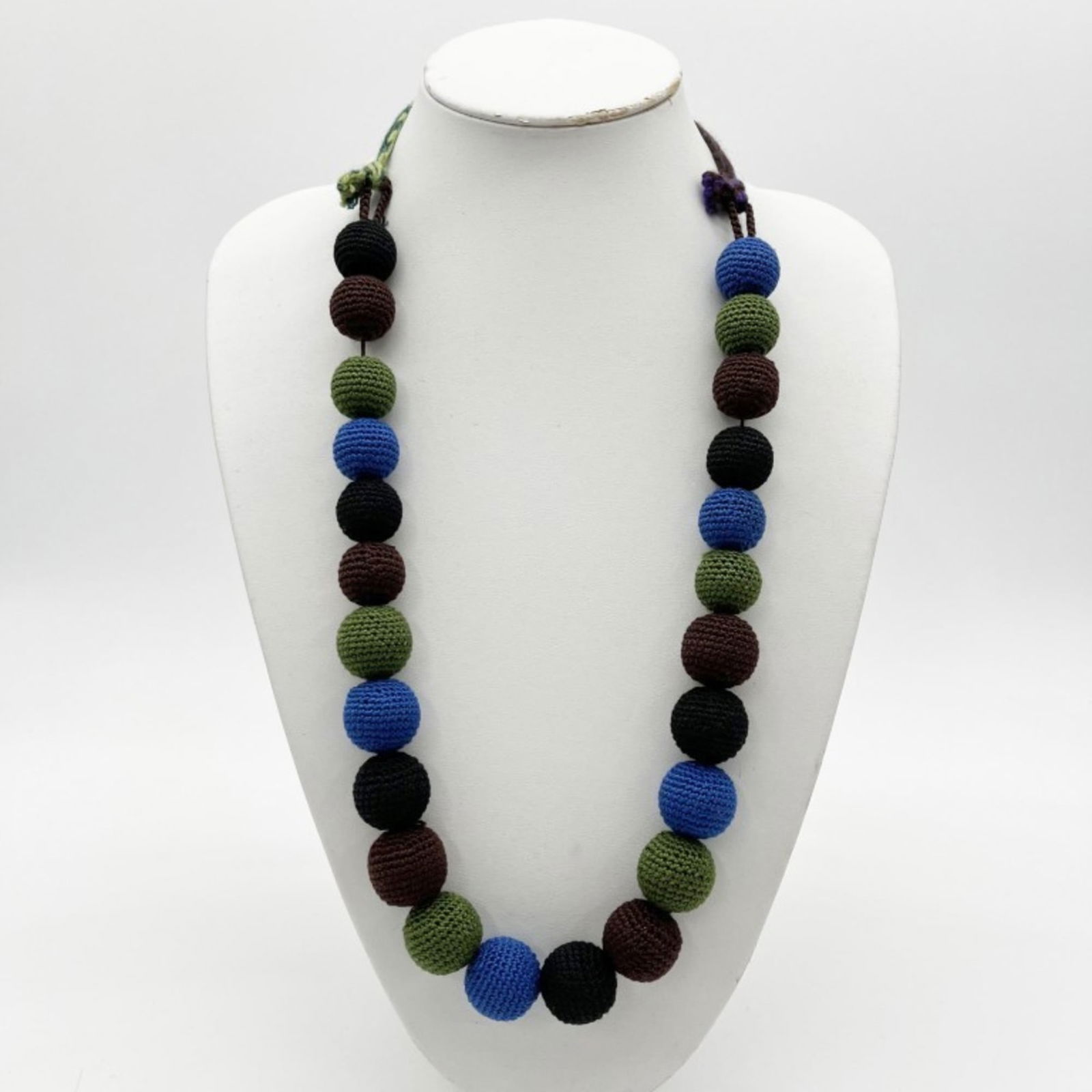 Women's PRADA Necklace P7133 Multicolor Cotton (1 of 6)