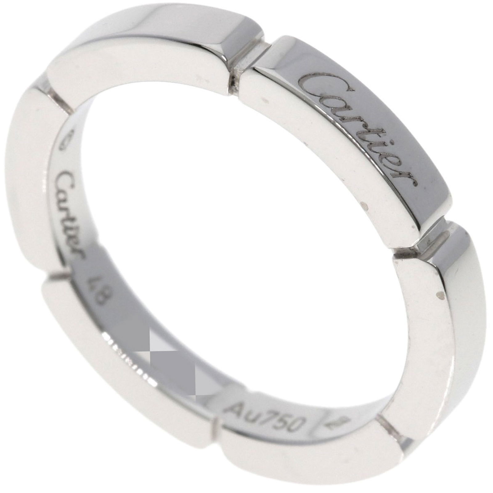 (18K) Cartier Band Ring White Gold: (18K) Cartier Band Ring White Gold This listing features (18K) Cartier Band Ring White Gold. Item specifics are provided below. Item Specifics: Brand: Cartier Type: Band Ring Gender: Women Material: