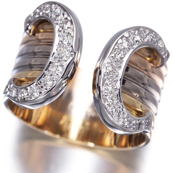 Rg Cartier Ring Diamond 2C Double C C2 3Color Lm Eu53 18K Yg/ Wg/: Rg Cartier Ring Diamond 2C Double C C2 3Color Lm Eu53 18K Yg/ Wg/ This listing features Rg Cartier Ring Diamond 2C Double C C2 3Color Lm Eu53 18K Yg/ Wg/. Item specifics are provided below. Item Speci