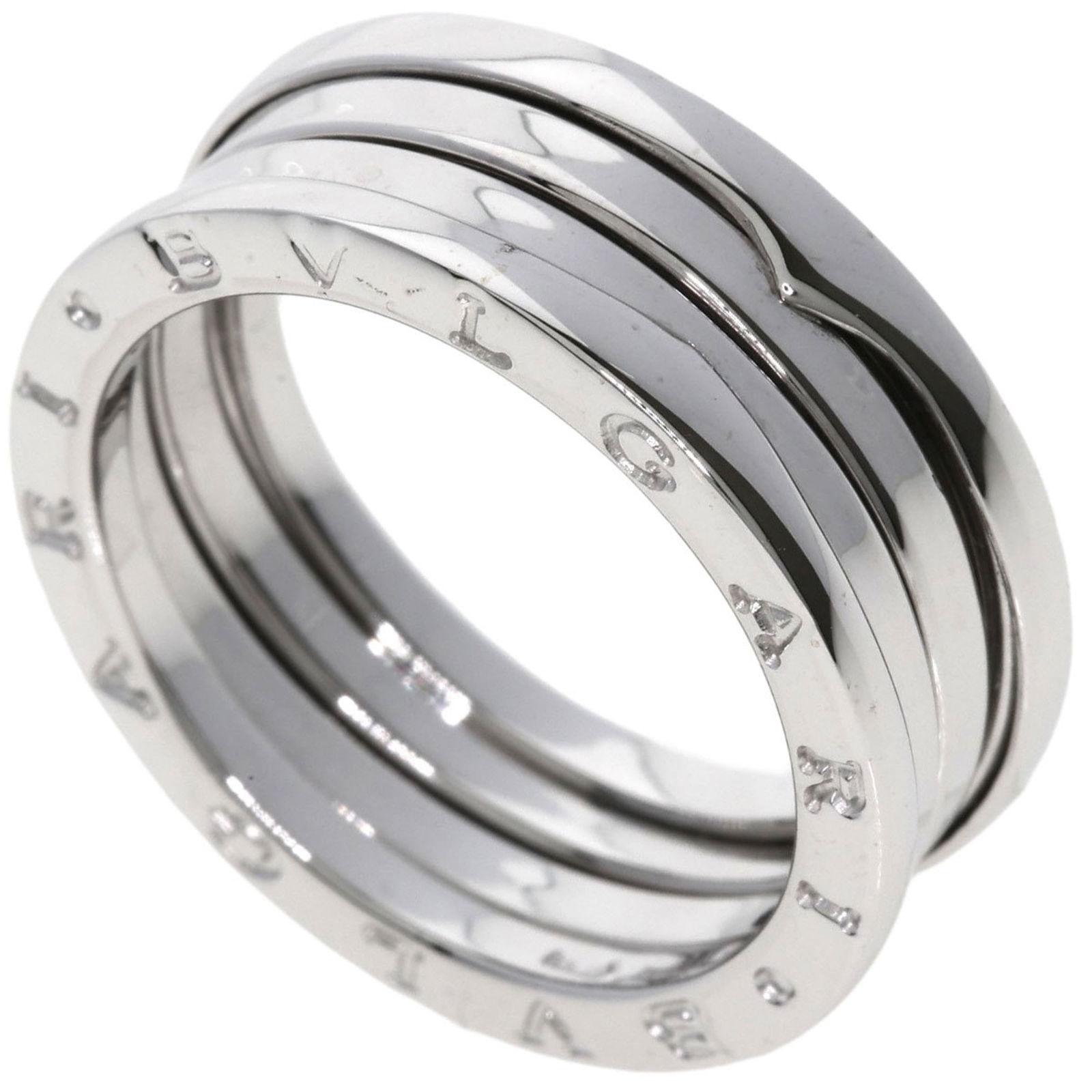 (18K) Bvlgari Band Ring White Gold: (18K) Bvlgari Band Ring White Gold This listing features (18K) Bvlgari Band Ring White Gold. Item specifics are provided below. Item Specifics: Brand: Bvlgari Type: Band Ring Gender: Women Material: W
