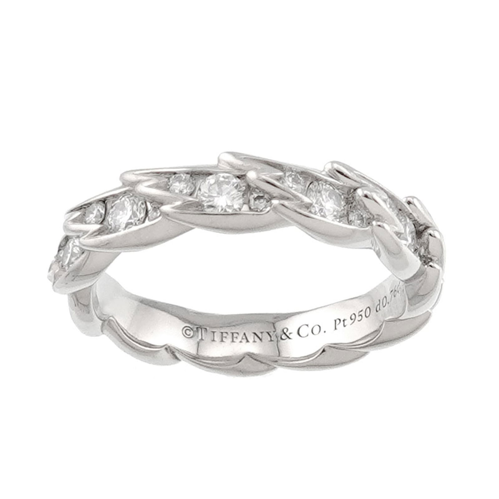 950 Tiffany Band Ring Platinum: 950 Tiffany Band Ring Platinum This listing features 950 Tiffany Band Ring Platinum. Item specifics are provided below. Item Specifics: Brand: Tiffany Type: Band Ring Gender: Women Material: Platinum