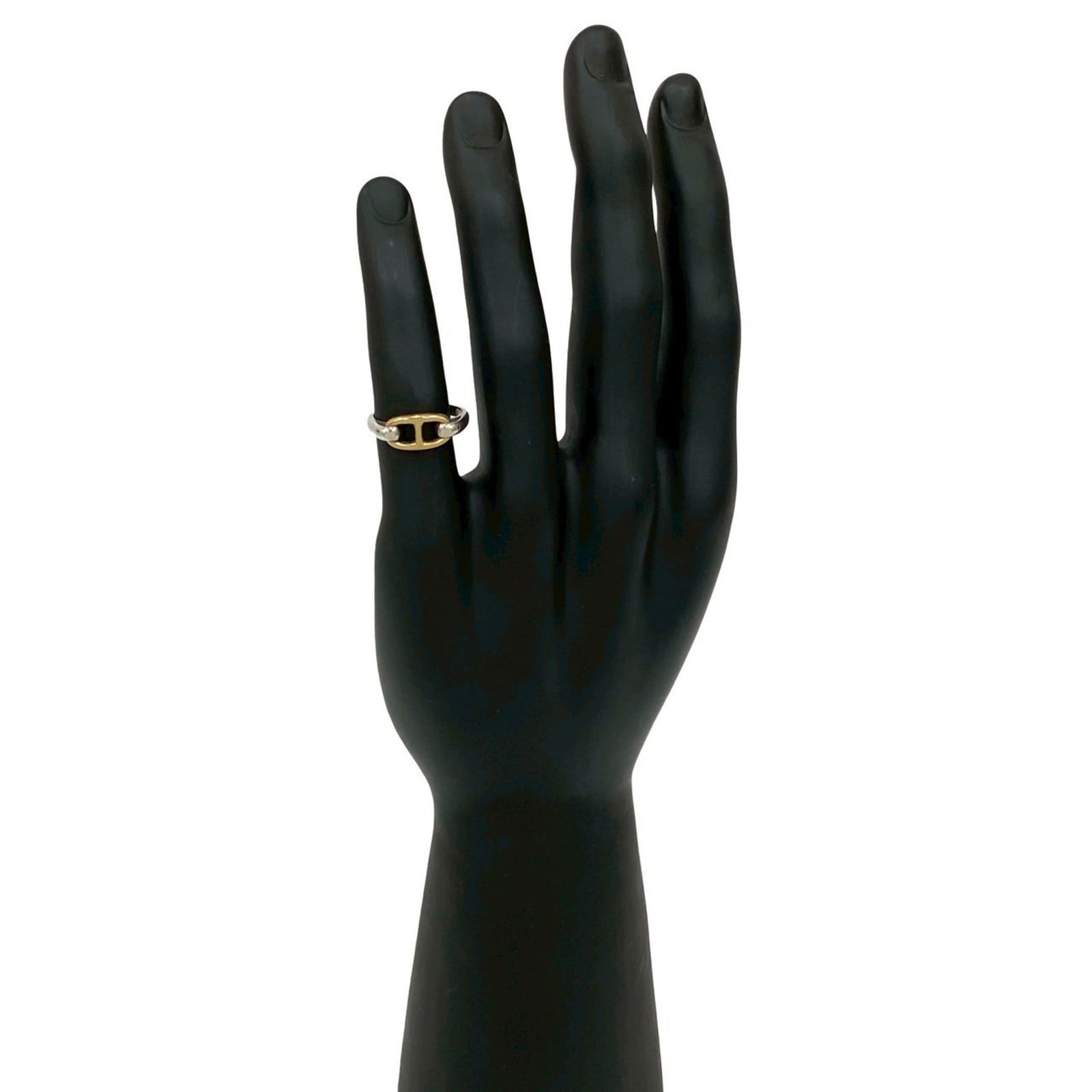 Silver 925 - Hermes Band Ring Gold (18K): Silver 925 - Hermes Band Ring Gold (18K) This listing features Silver 925 - Hermes Band Ring Gold (18K). Item specifics are provided below. Item Specifics: Brand: Hermes Type: Band Ring Gender: