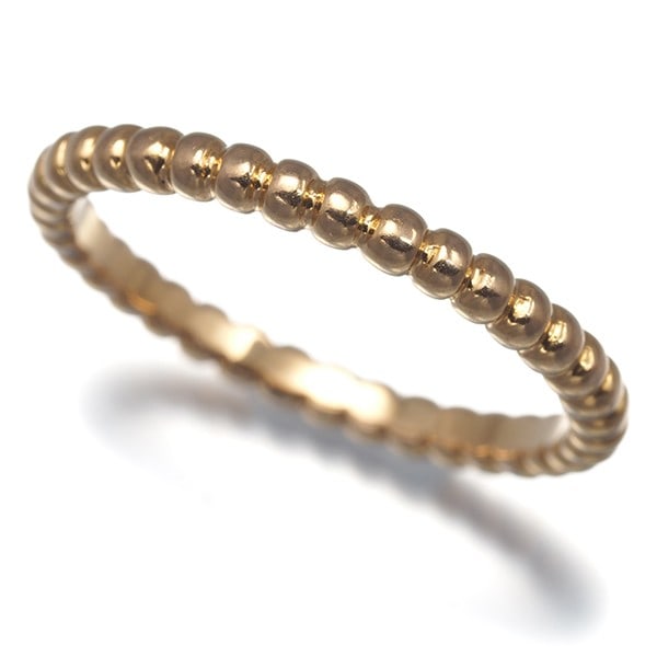 Gold Van Cleef & Arpels Ring Perlee Small Eu53 18K 750 Rose (1 of 4)